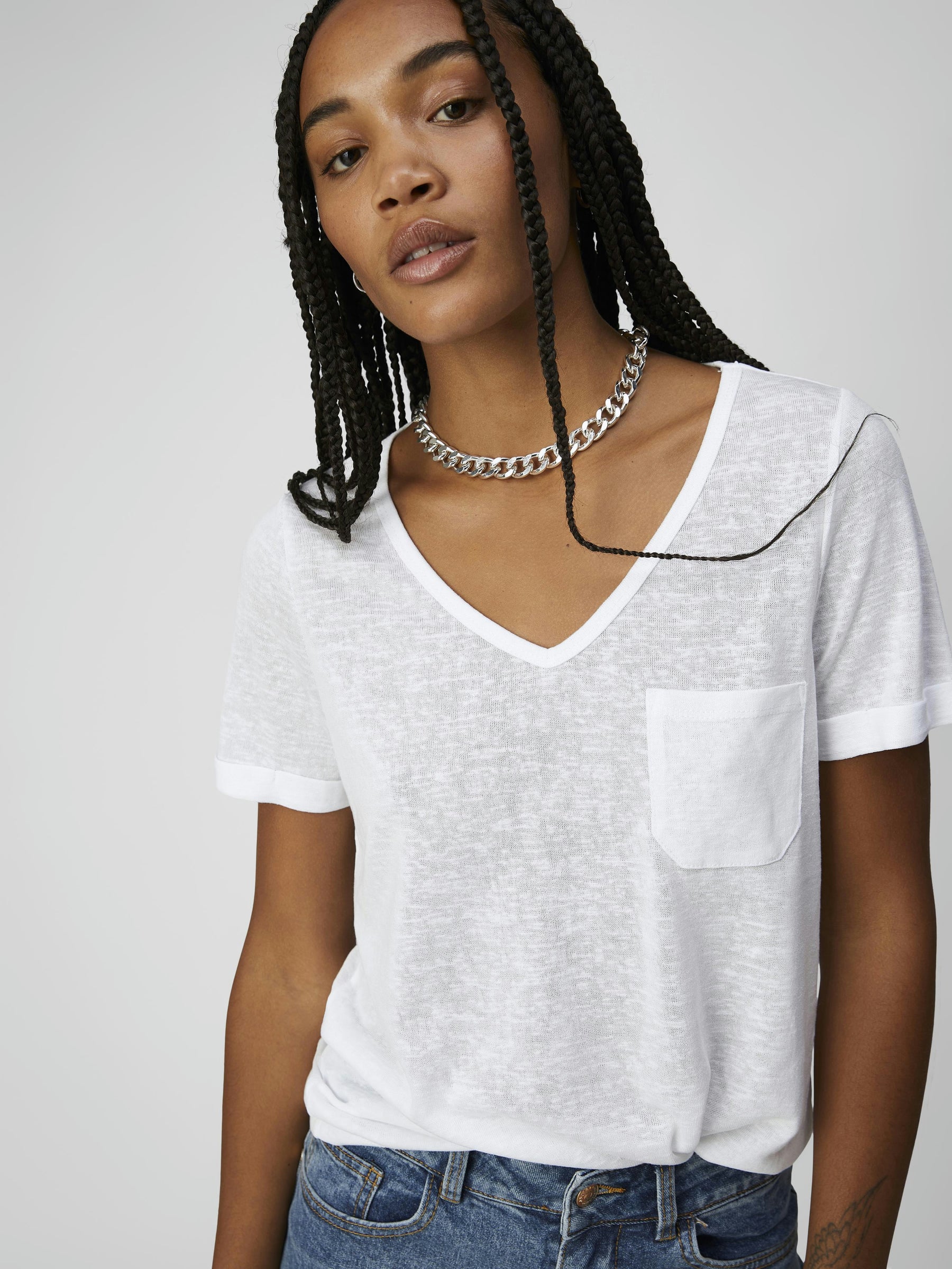 object-objtessi-v-ausschnitt-t-shirt-regular-fit image 6