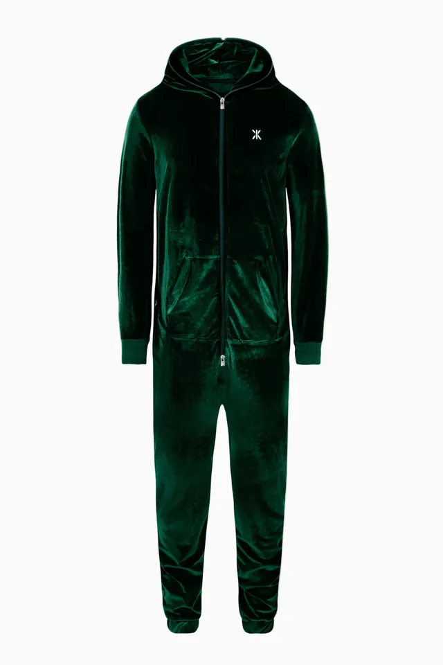 onepiece-original-velour-jumpsuit-overall-gr-n-velours image 1