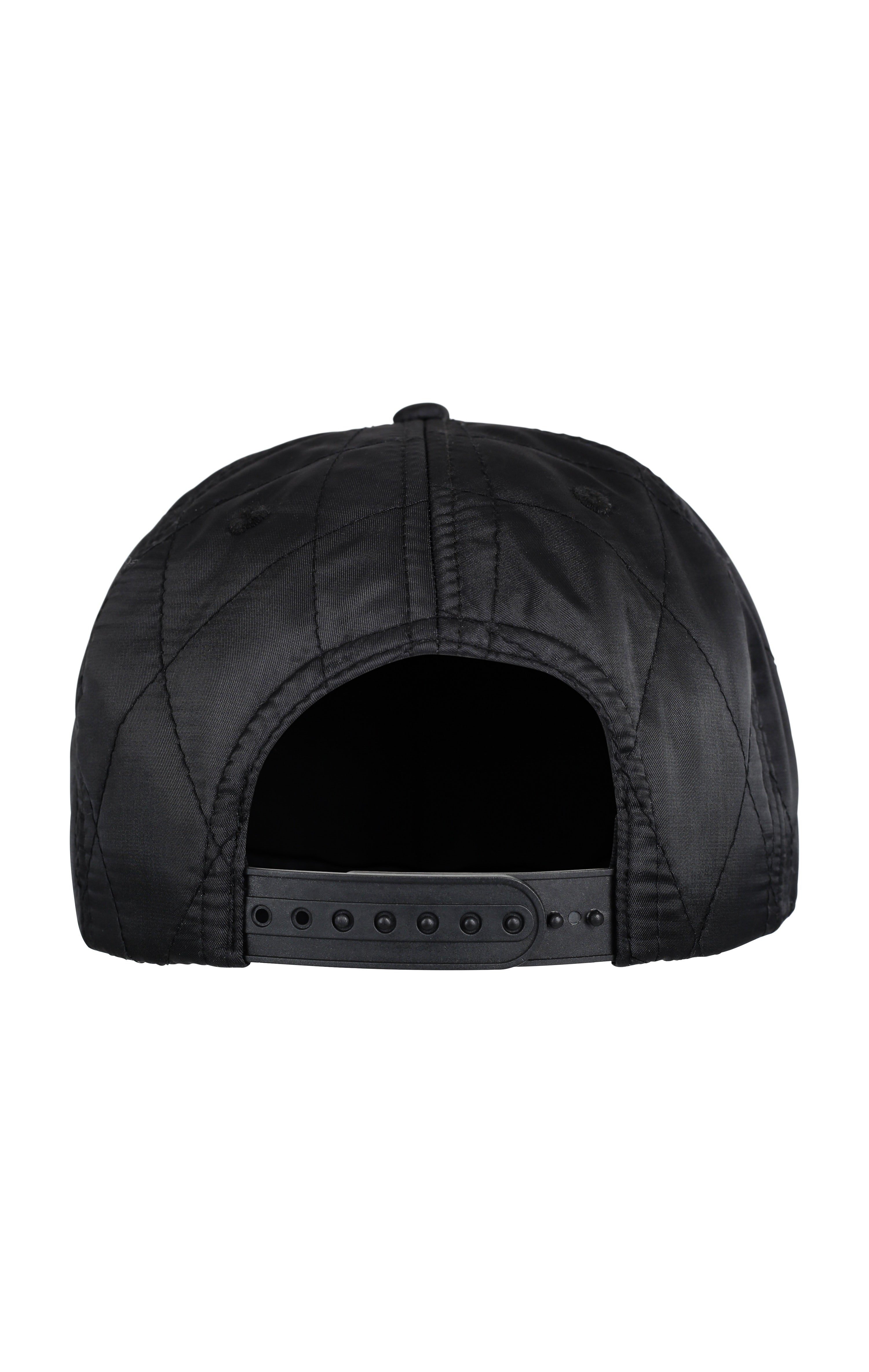 onepiece-quilted-cap-snapback-cap-schwarz-onesize image 3