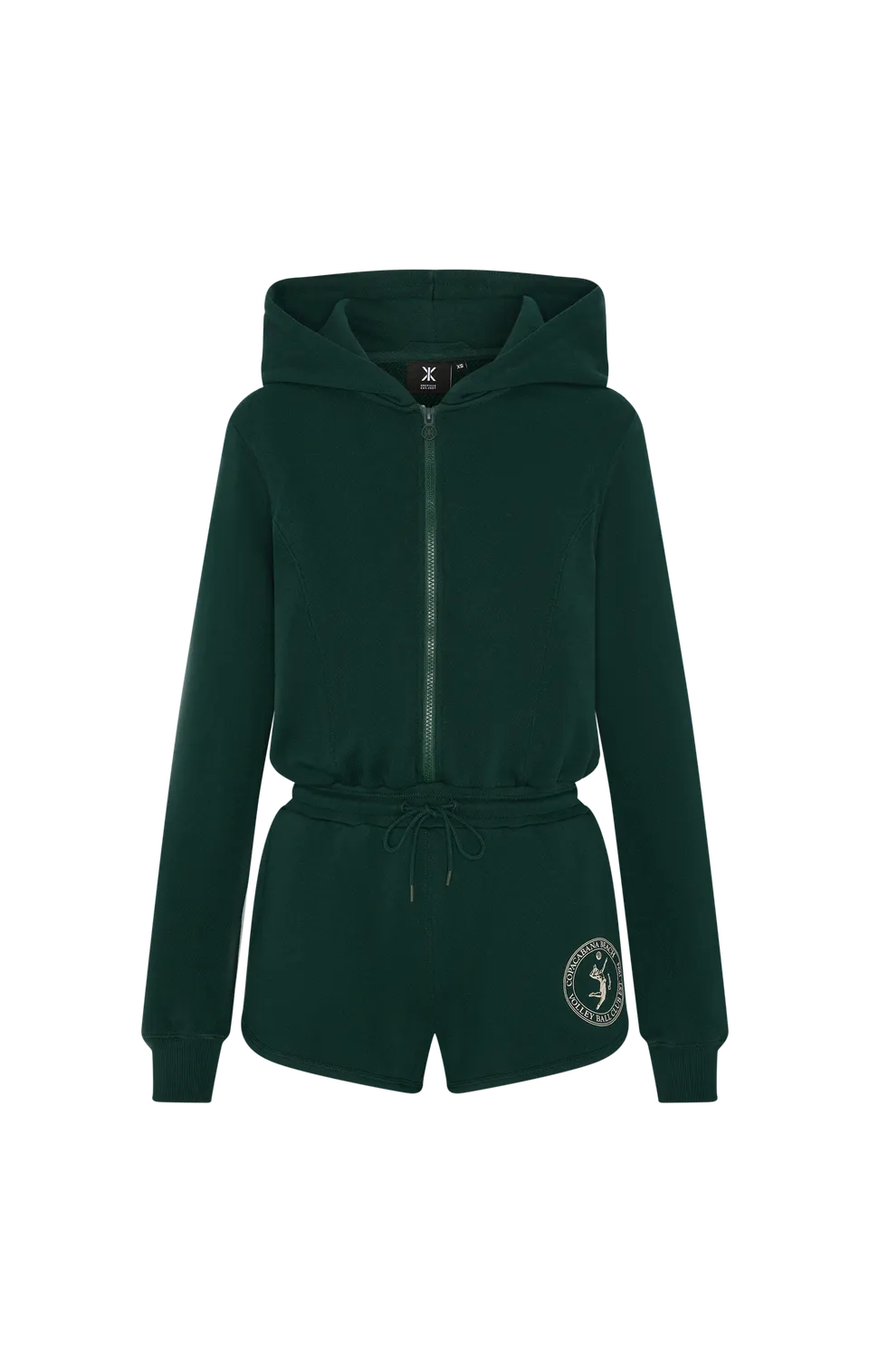 onepiece-sporty-basic-short-jumpsuit-gr-n-baumwolle image 1