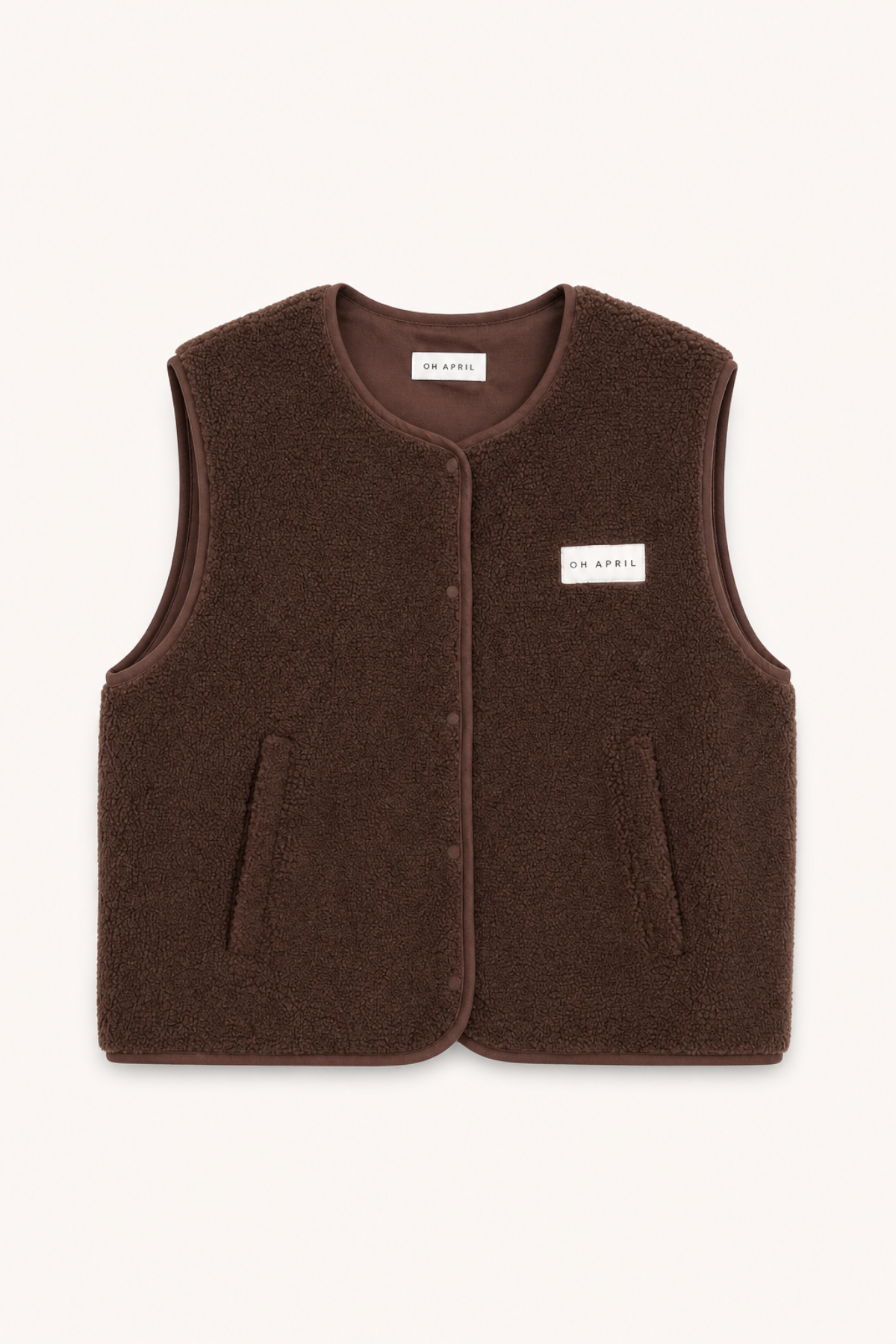 oh-april-magnolia-fleece-vest-fleeceweste-dark-brown image 2