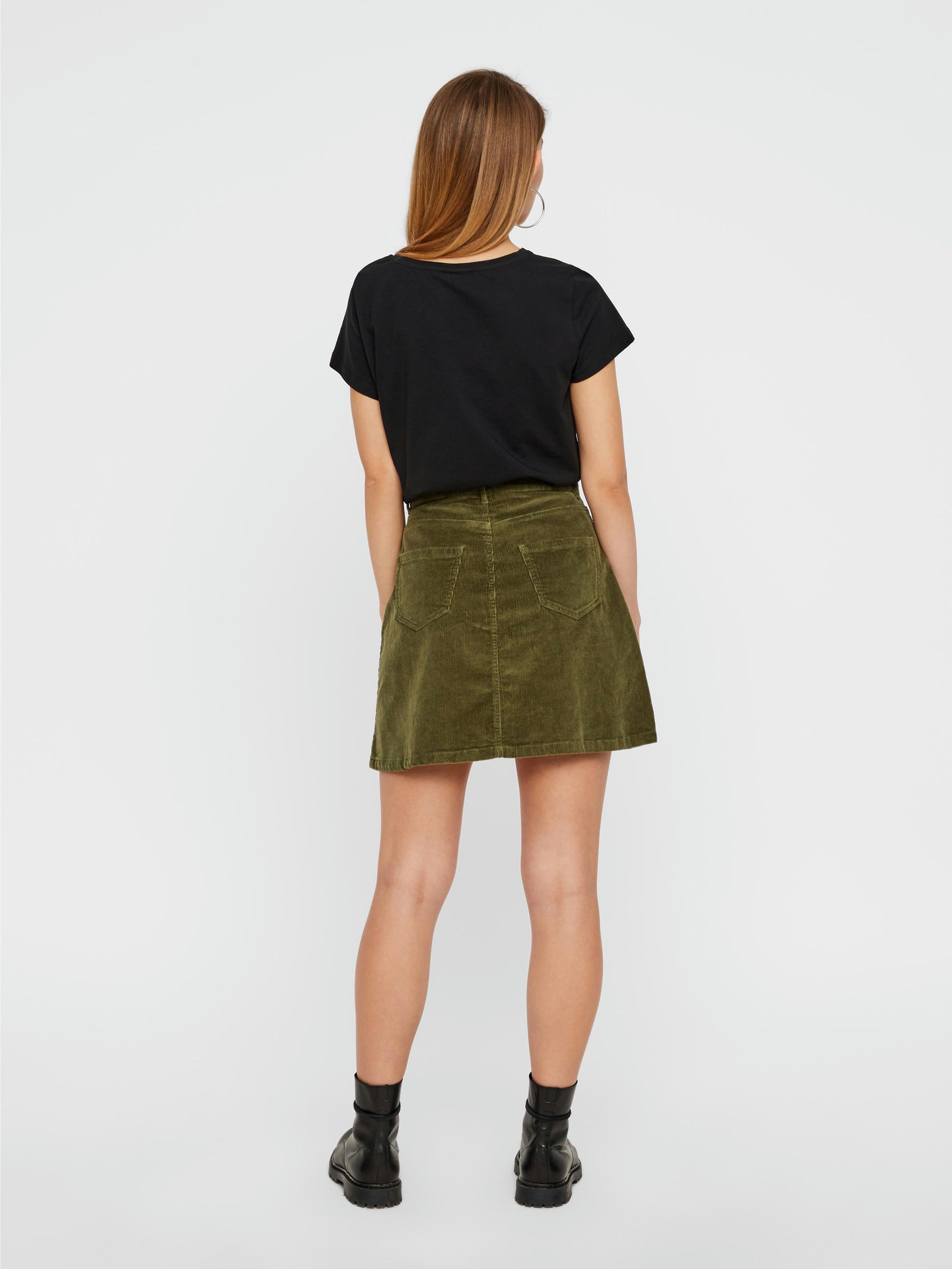 noisy-may-cord-minirock-a-linie-knopfleiste-damen image 4