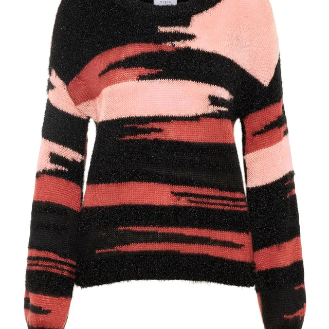 noisy-may-strickpullover-o-ausschnitt-bunt-relaxed image 1