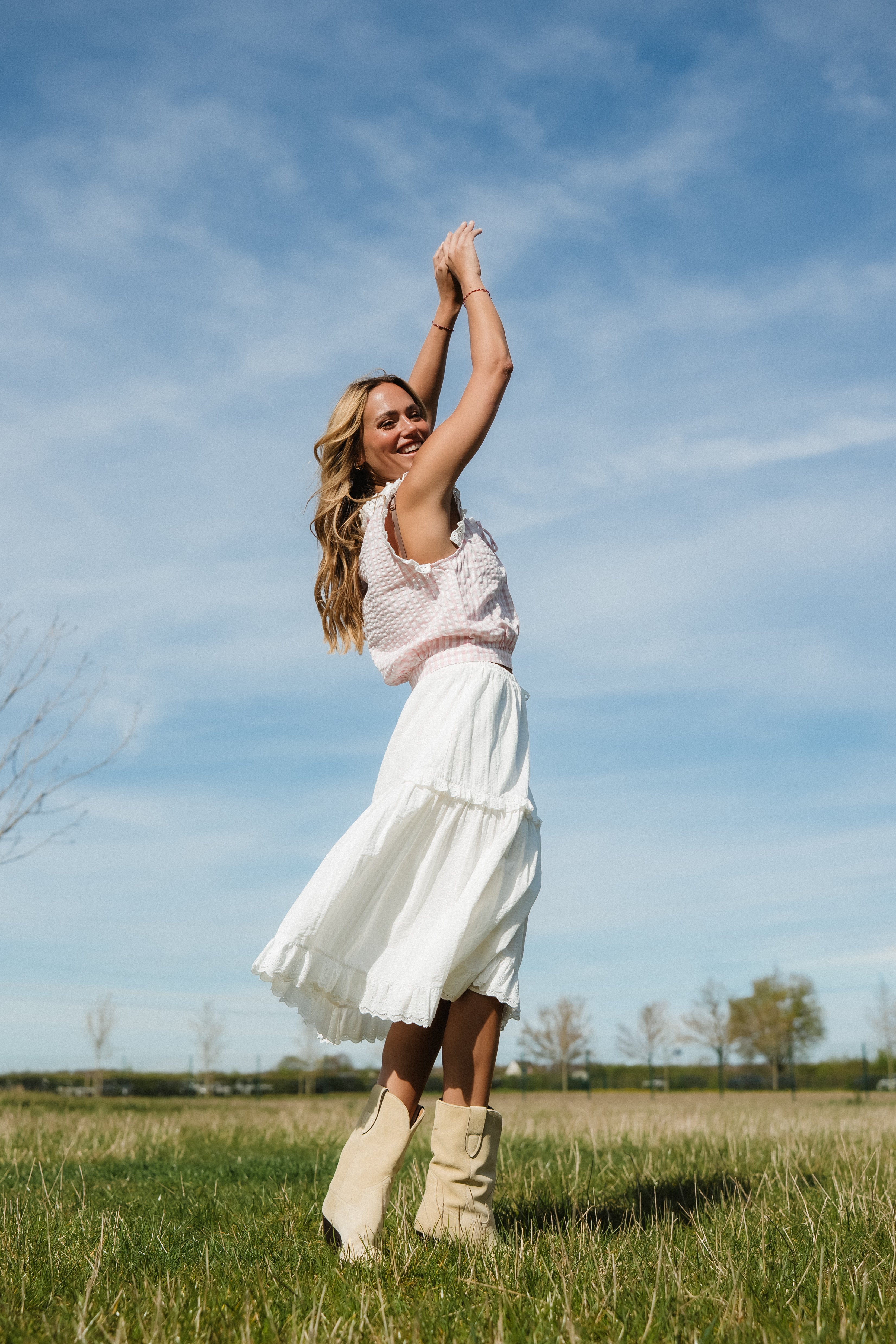 oh-april-christel-midi-skirt-midirock-wei-baumwolle-spitze image 1