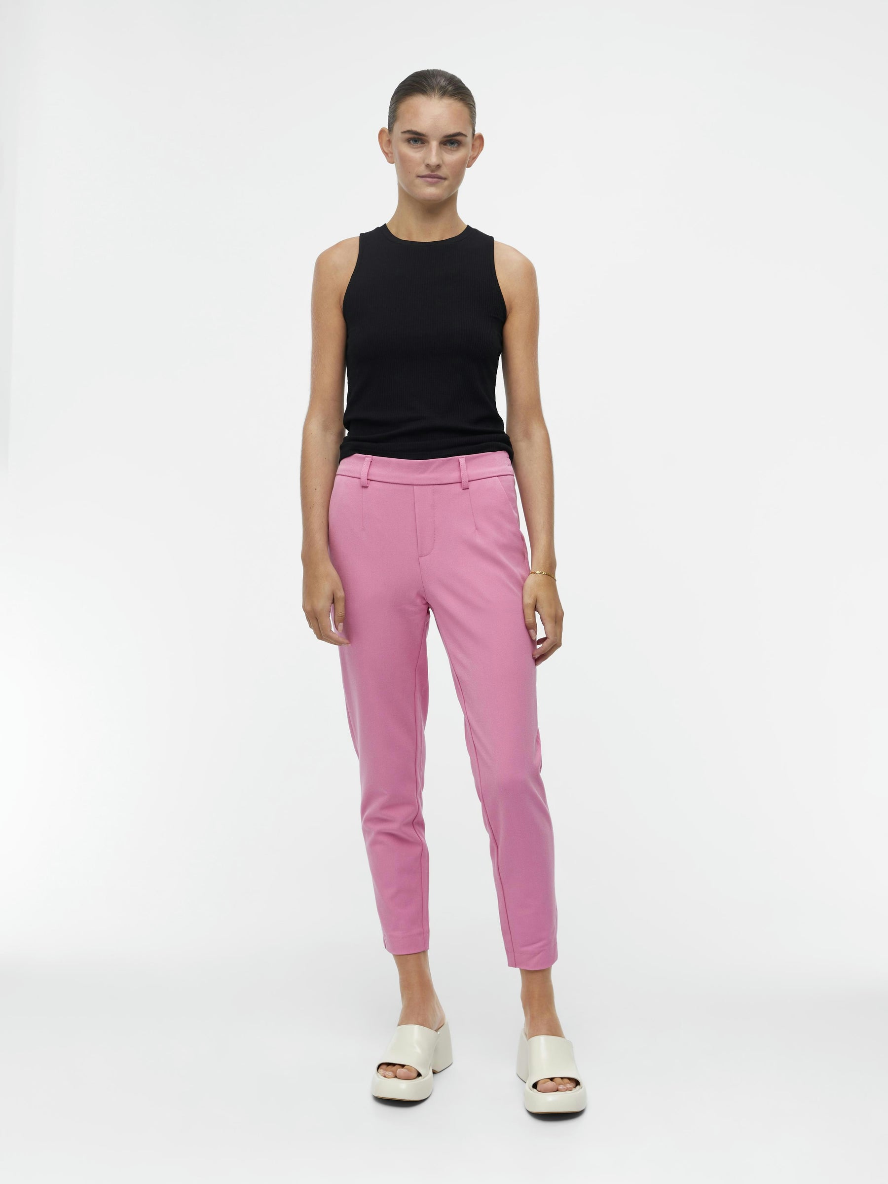object-objlisa-hose-cropped-stretch-bundfalten image 4