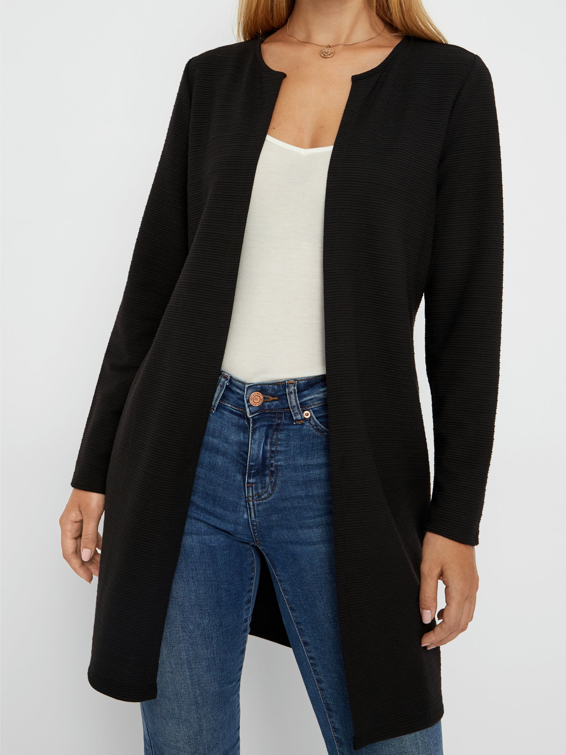 noisy-may-strickjacke-lang-langarm-cardigan-polyester-85-cm image 5