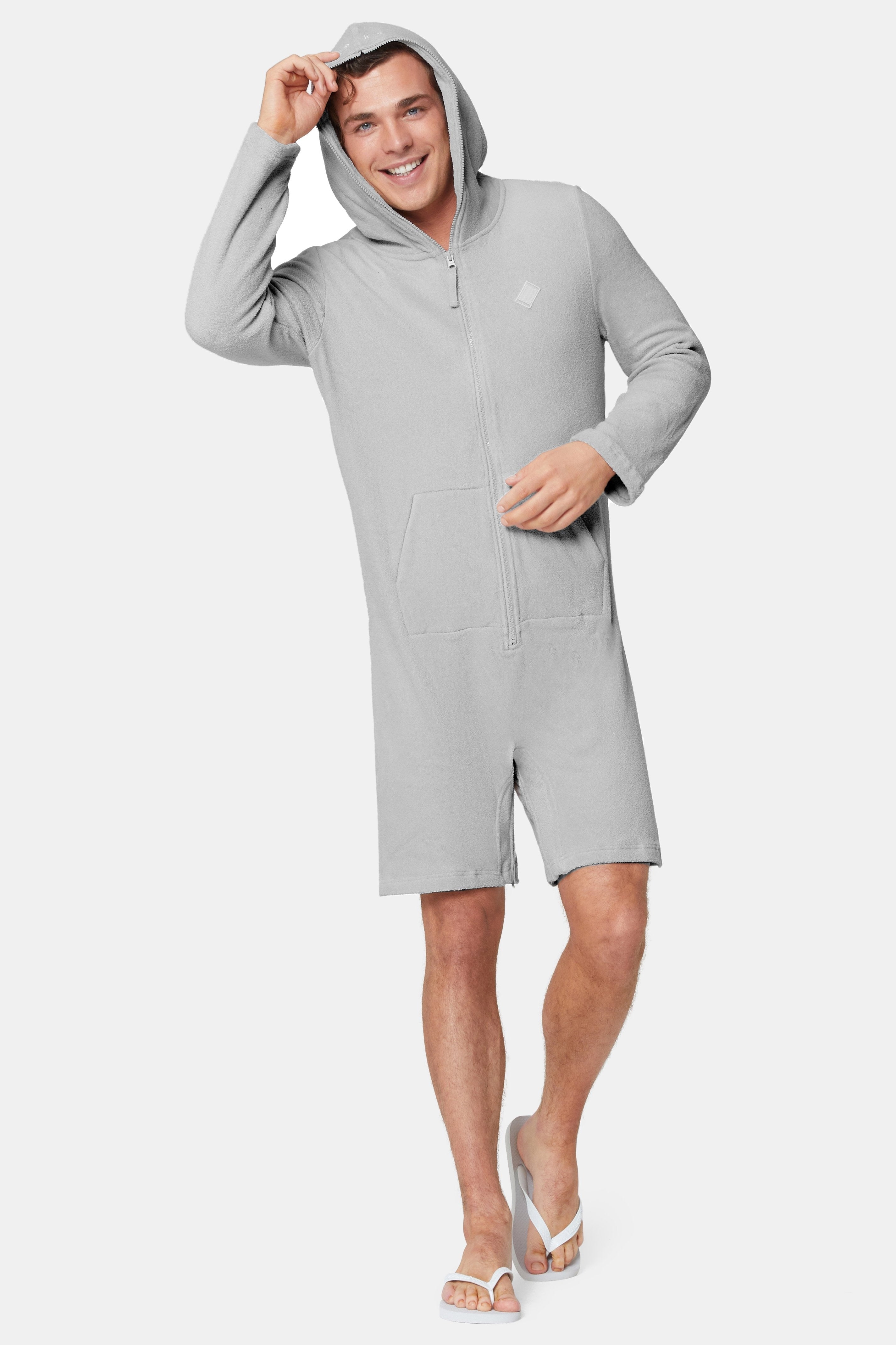 onepiece-towel-club-jumpsuit-kurz-hellgrau-damen image 3