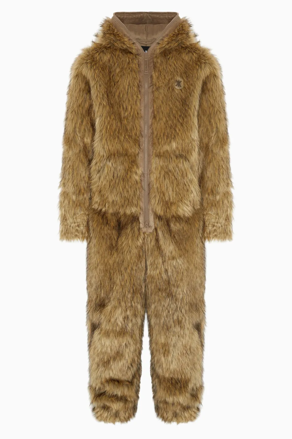 onepiece-good-hair-day-jumpsuit-braun-kunstfell-warm image 1
