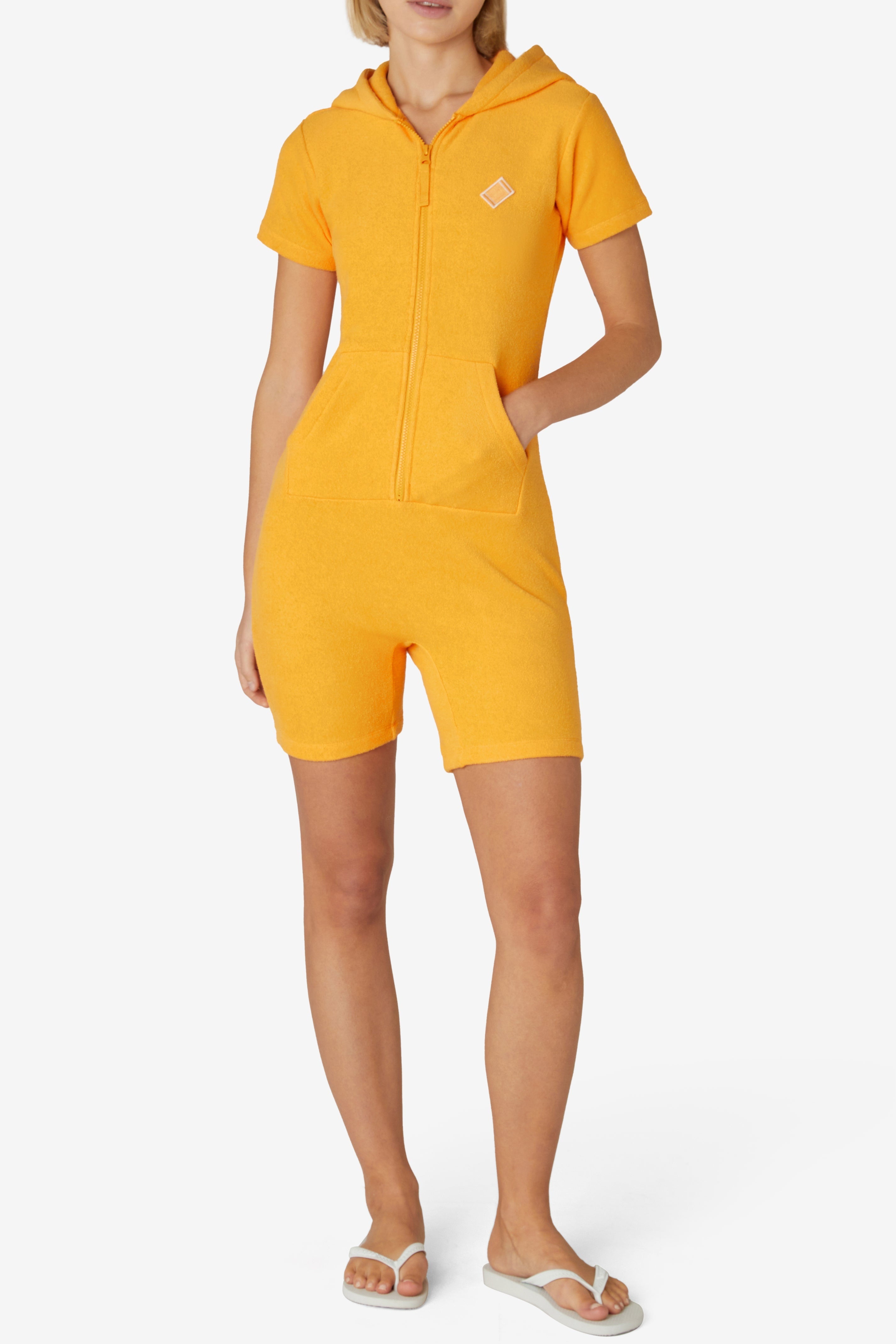 onepiece-towel-club-short-fitted-jumpsuit-orange image 5
