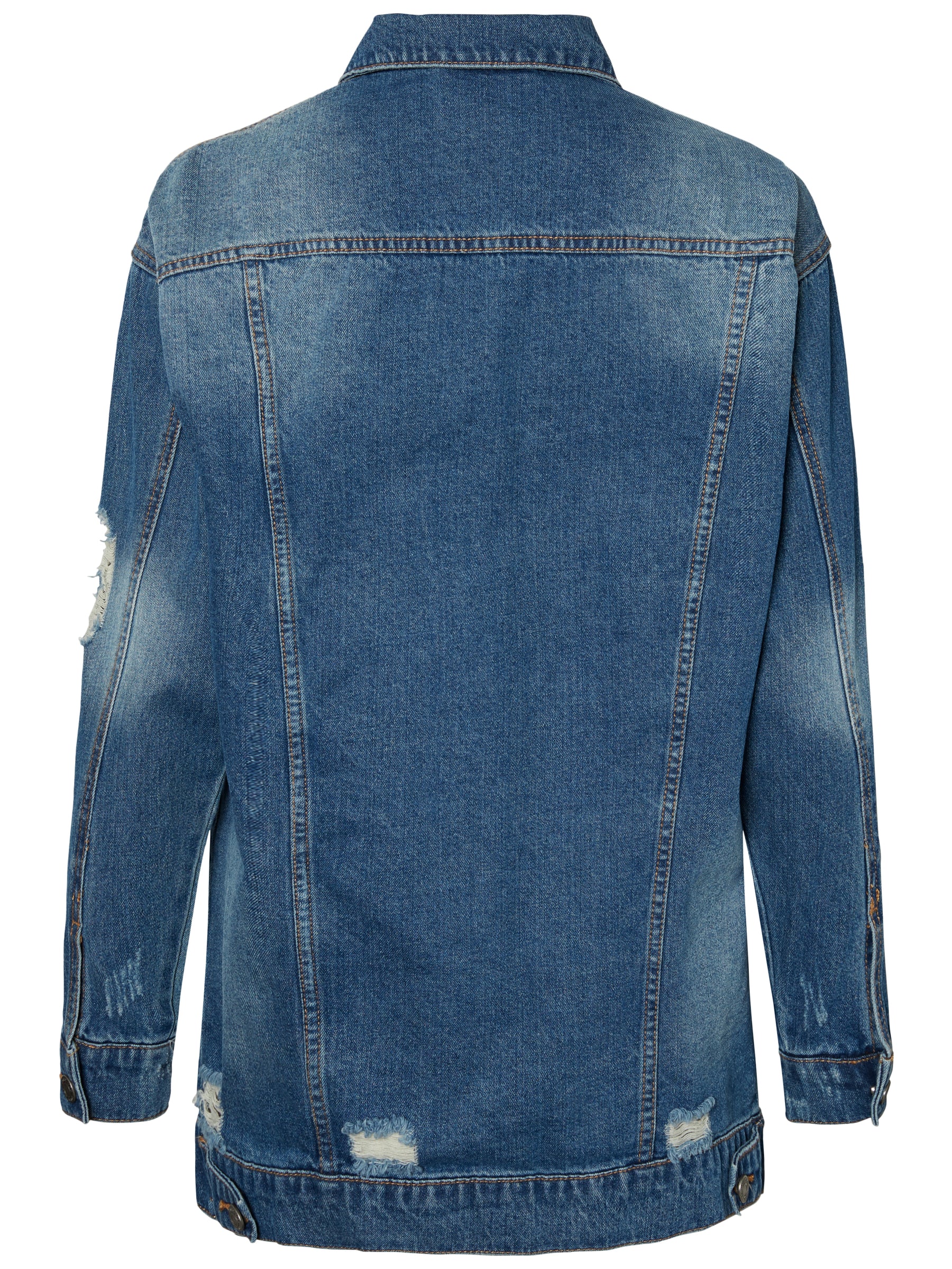 noisy-may-lange-jeansjacke-oversize-mit-abrieb image 2