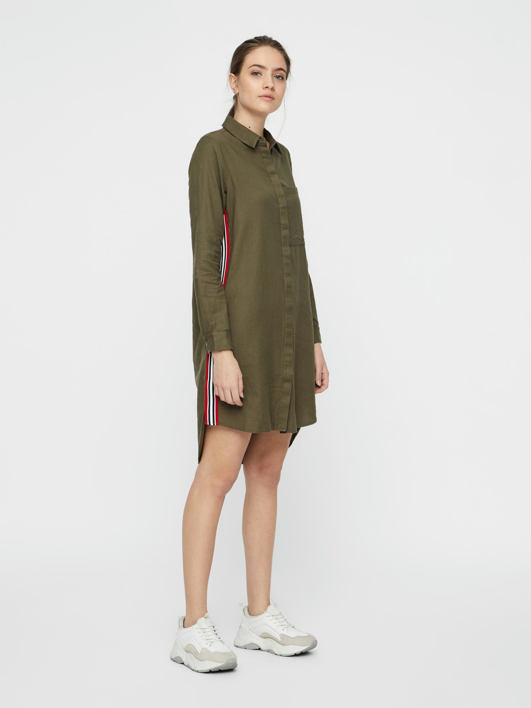 noisy-may-hemdkleid-damen-langarm-knopfleiste-gerade image 4