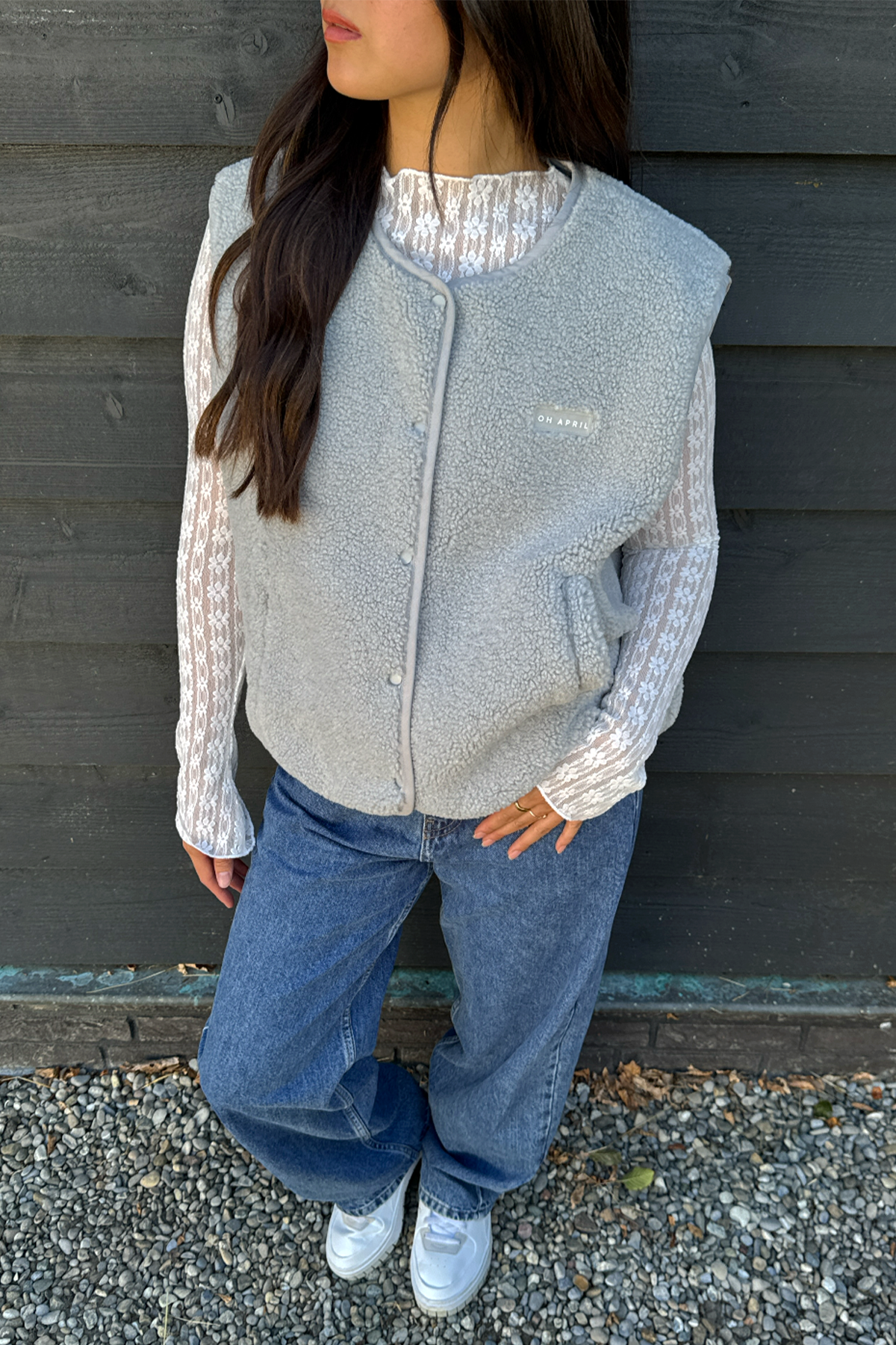 oh-april-magnolia-teddy-fleece-weste-grey-futter image 2