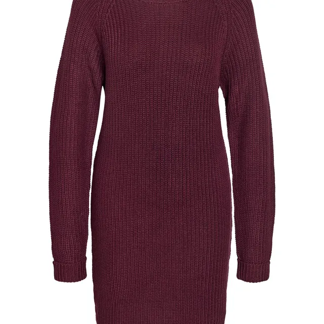 noisy-may-pulloverkleid-lang-rundhals-grobstrick image 1