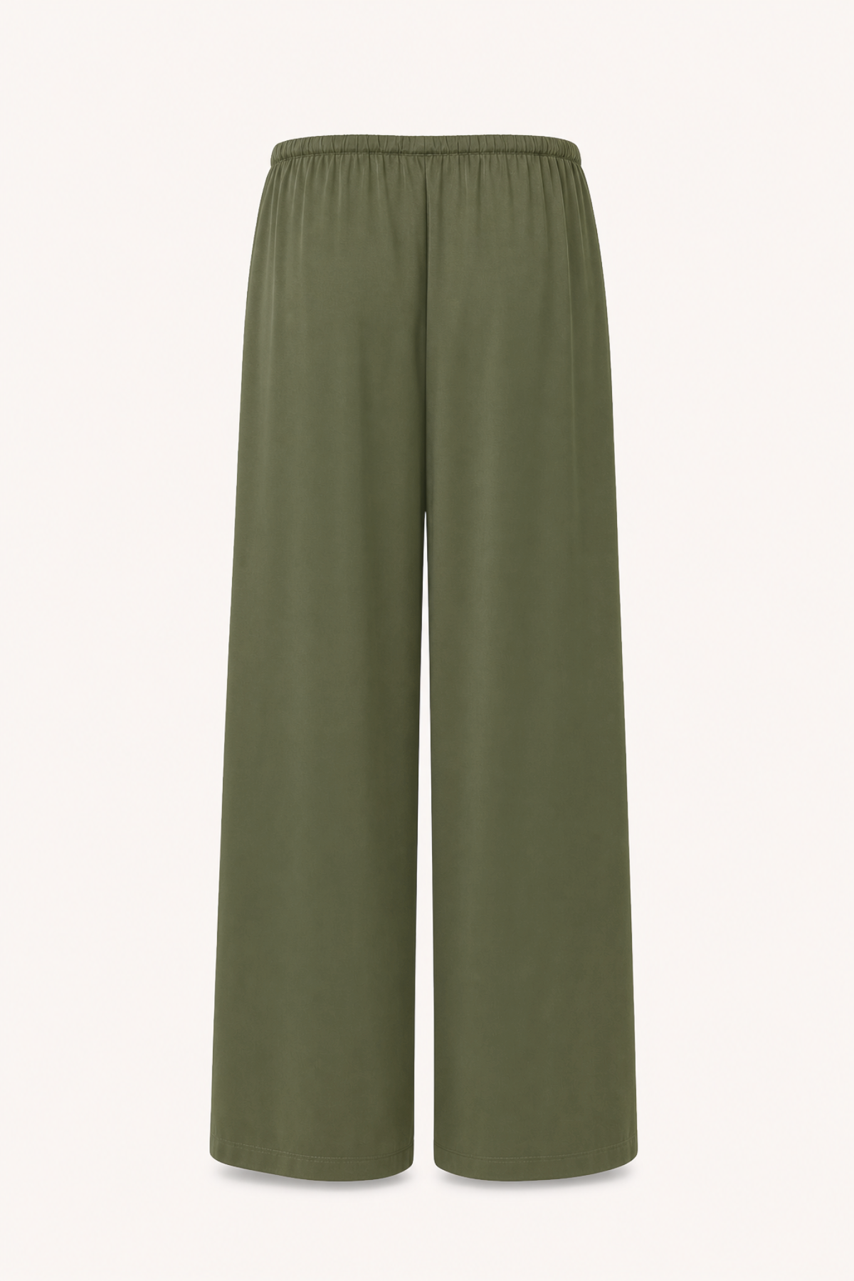 oh-april-verde-satin-pants-hose-olive-wide-leg image 5