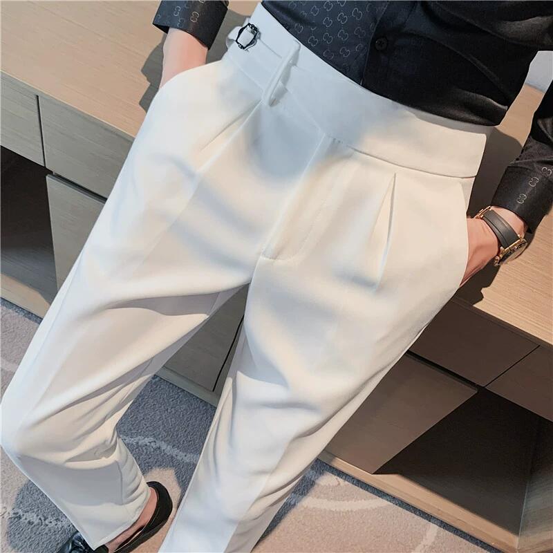 arys-bundfaltenhose-herren-schwarz-32-high-waist image 2