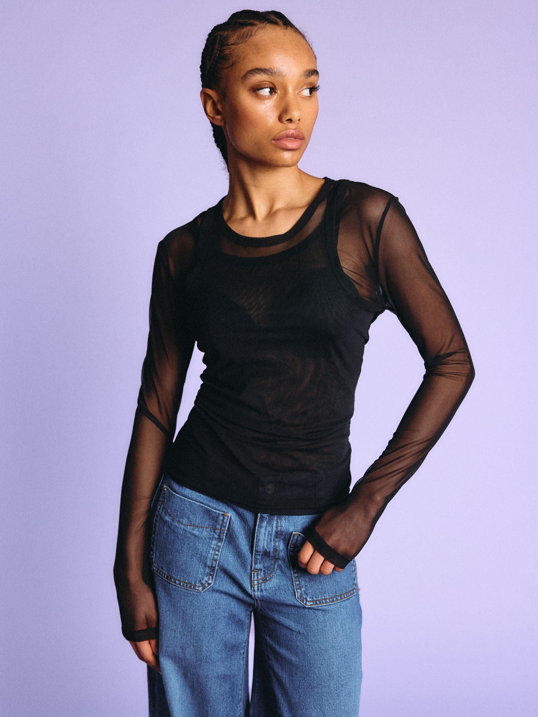 noisy-may-njudith-mesh-top-langarm-doppellagig-tanktop image 7