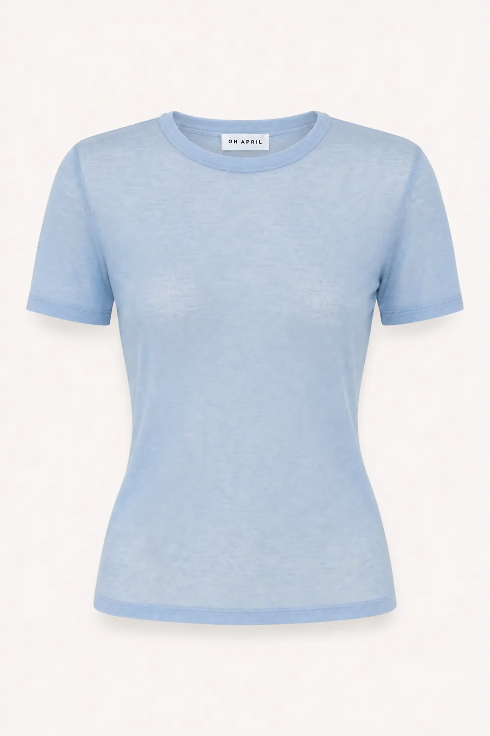 oh-april-slim-fit-t-shirt-sky-blue-modal-kaschmir image 1