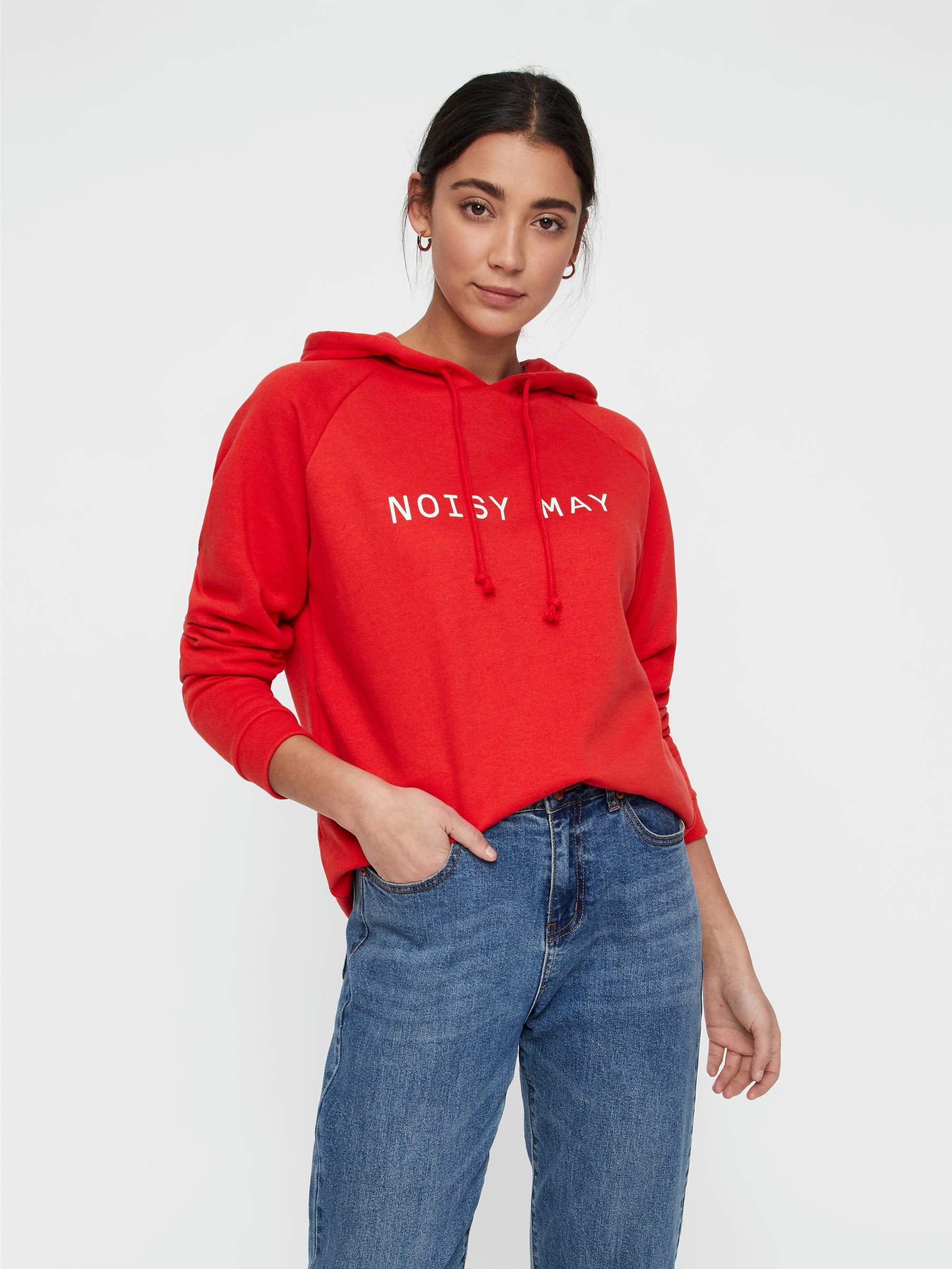 noisy-may-hoodie-oversize-print-kapuze-kordel-damen image 2