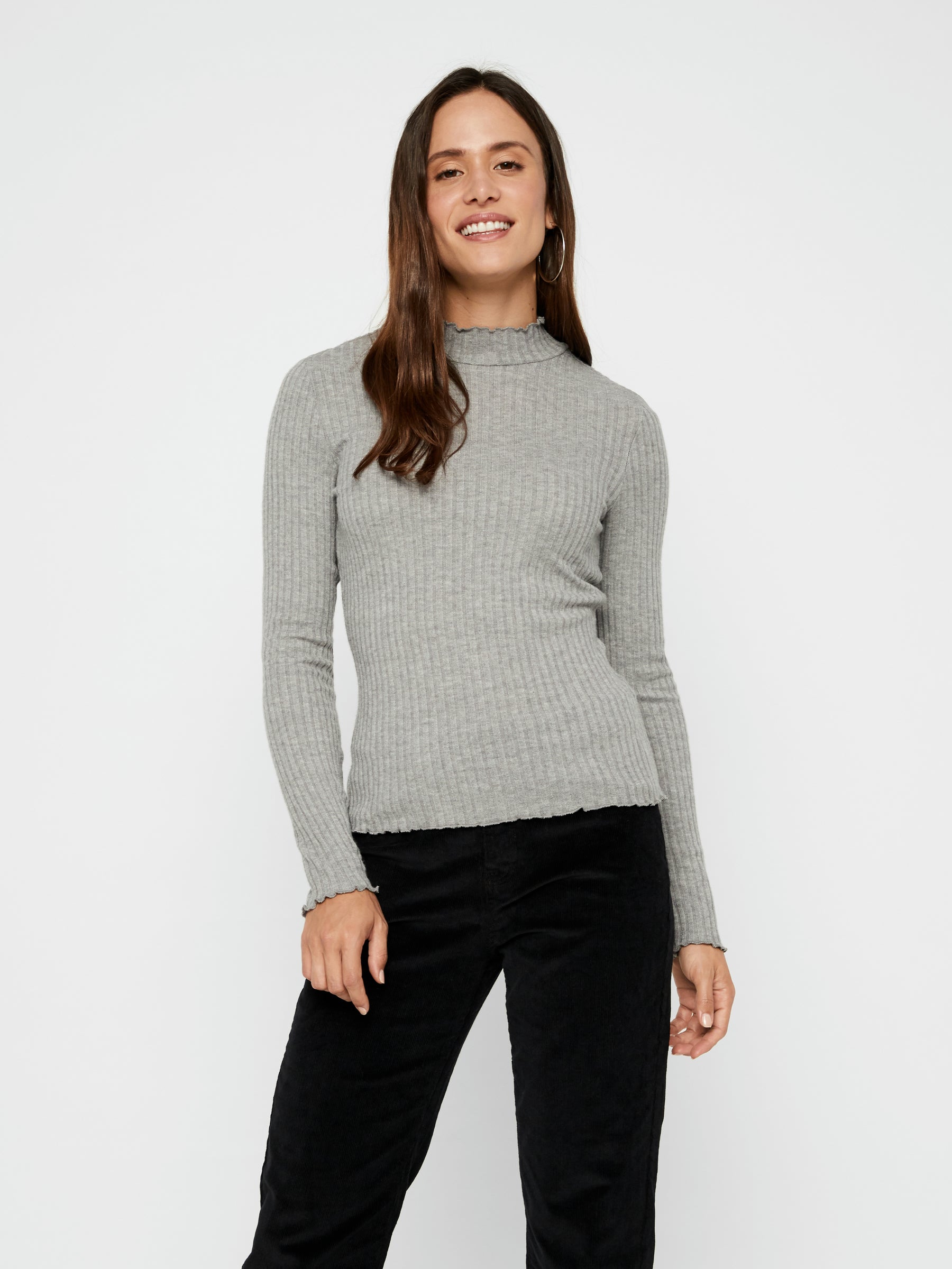 noisy-may-strickpullover-rollkragen-ripp-r-schen-hell image 2