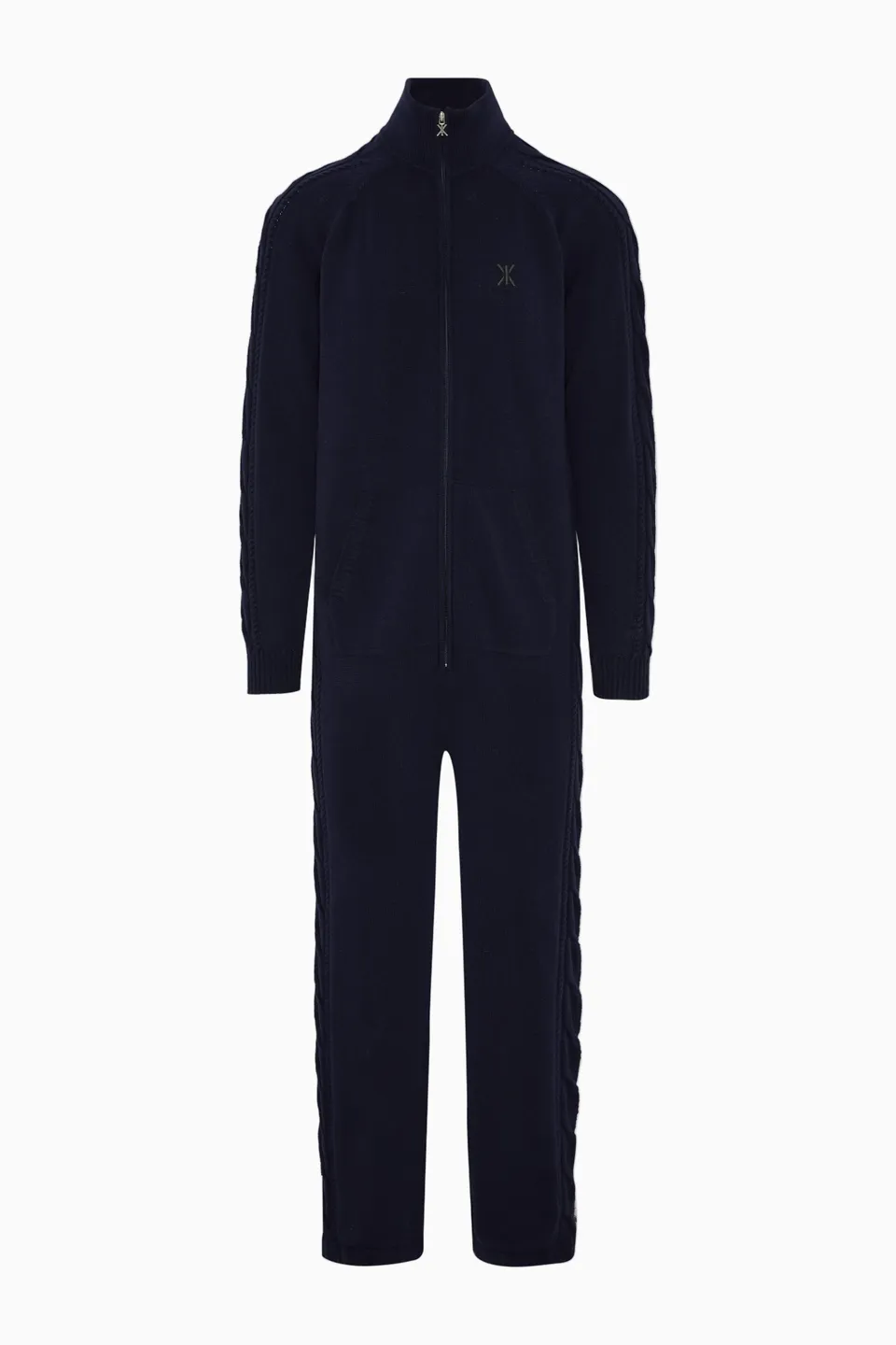 onepiece-cable-lux-cashmere-jumpsuit-kaschmir-overall-navy image 1