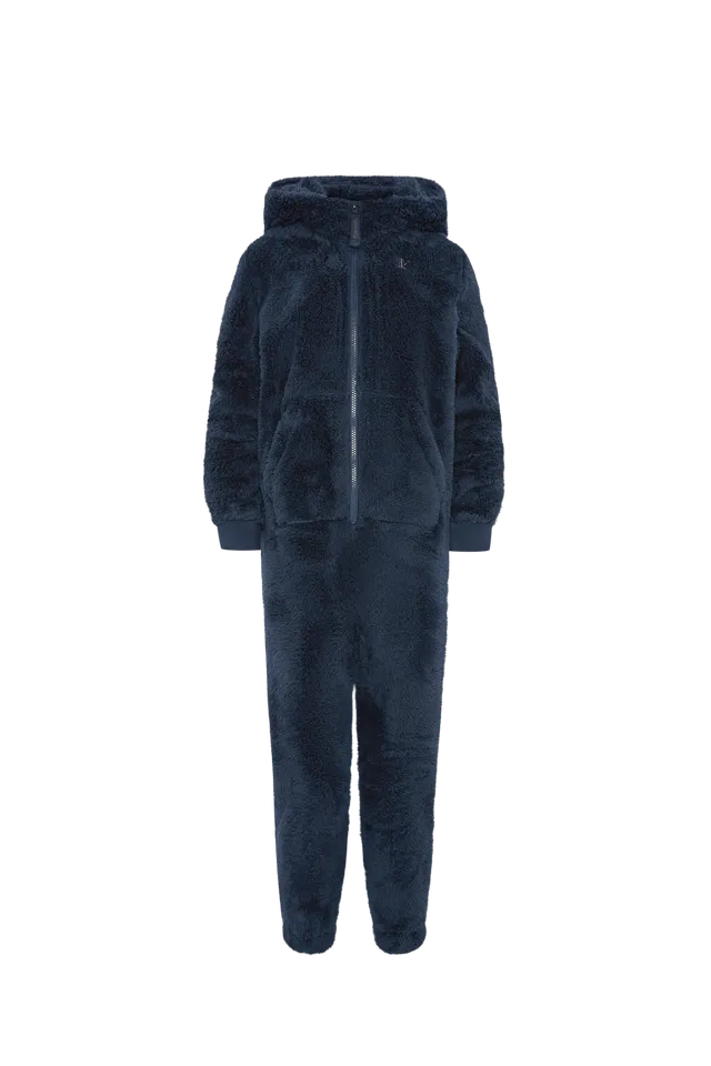 onepiece-puppy-kids-jumpsuit-kinder-overall-navy-122-fleece image 1