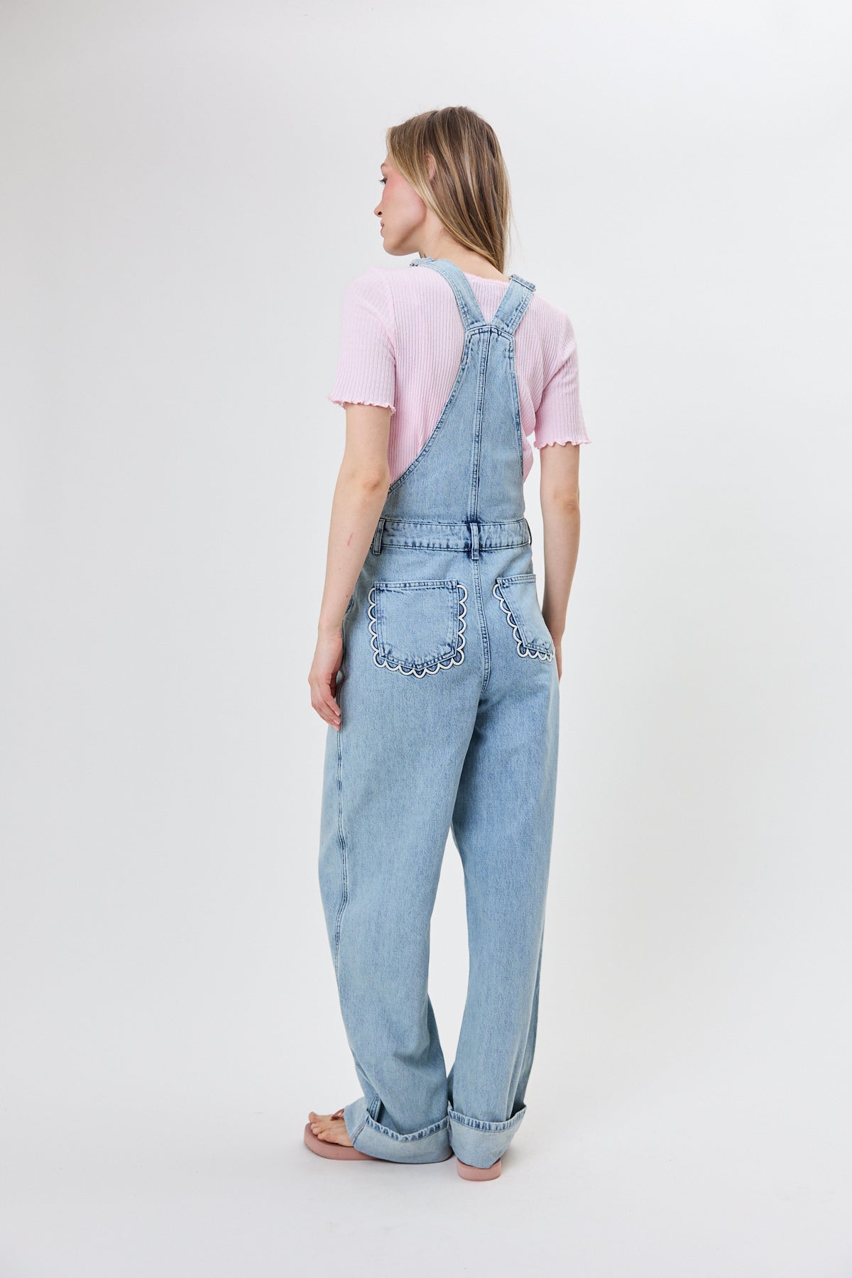 oh-april-solei-denim-overall-light-blue-wash-regular image 6