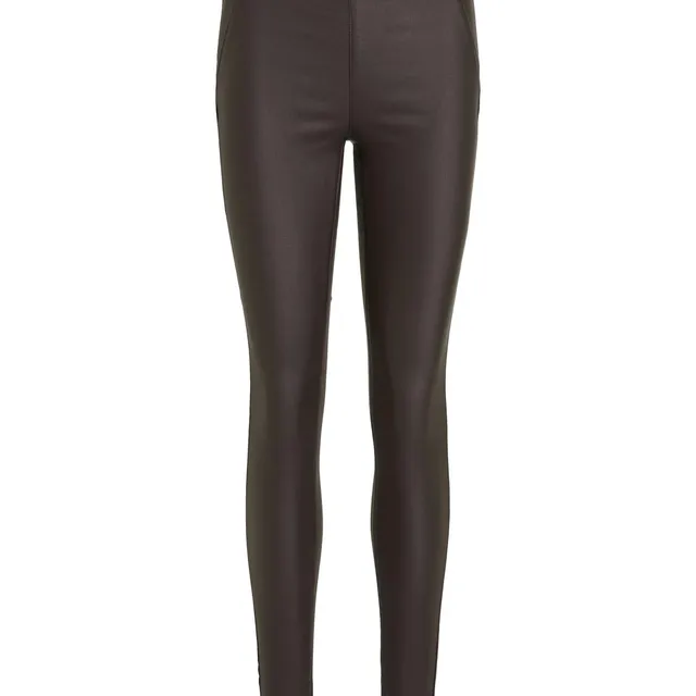 object-objbelle-legging-mid-waist-glitzer-beschichtet image 1