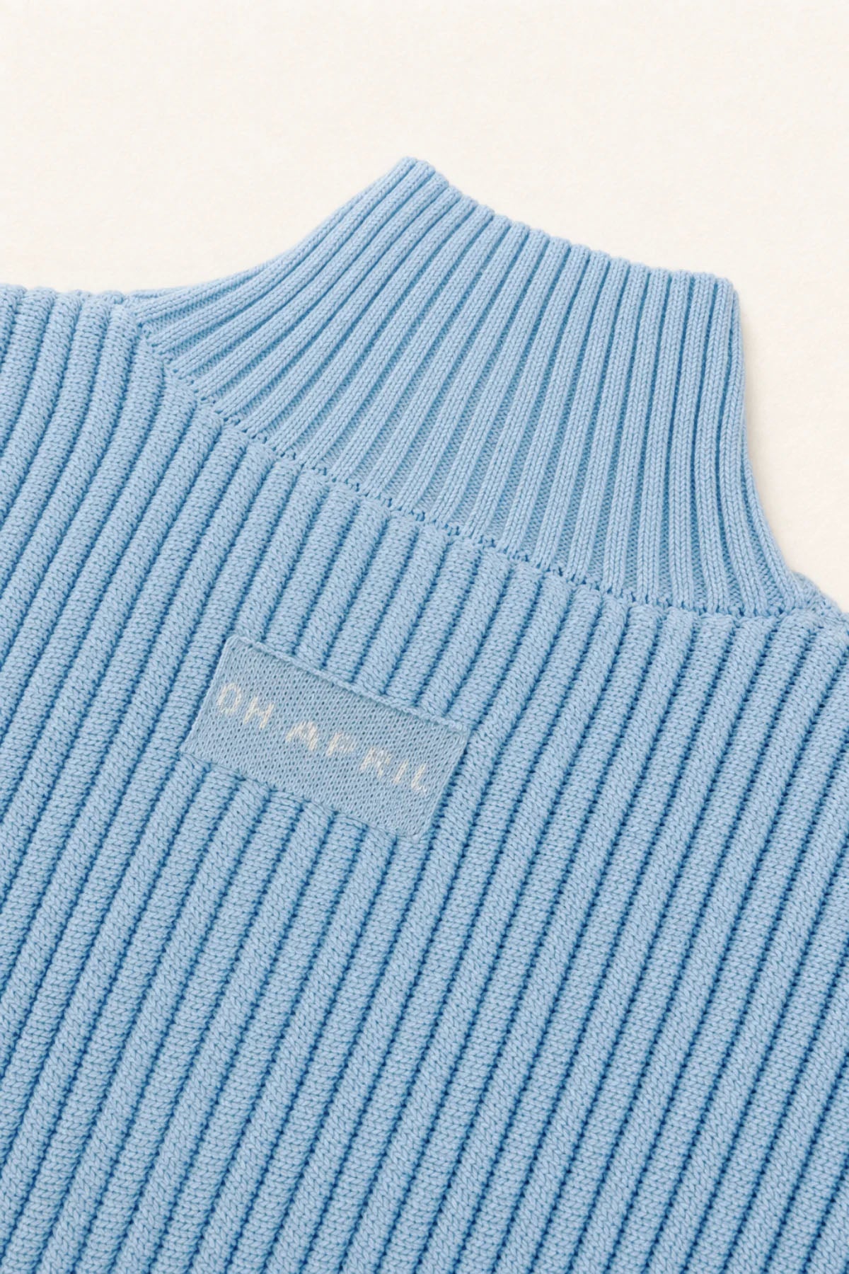 oh-april-strickcardigan-stehkragen-sky-blue-baumwolle image 4