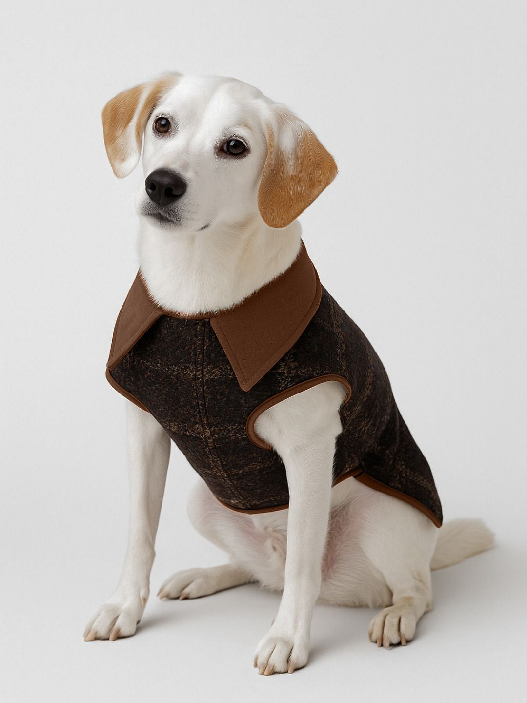 onepiece-good-chill-hunting-pet-suit-hunde-overall-green-karo image 3