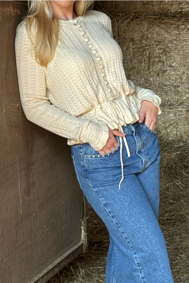 oh-april-rosi-knit-cardigan-off-white-strickjacke-baumwolle image 1
