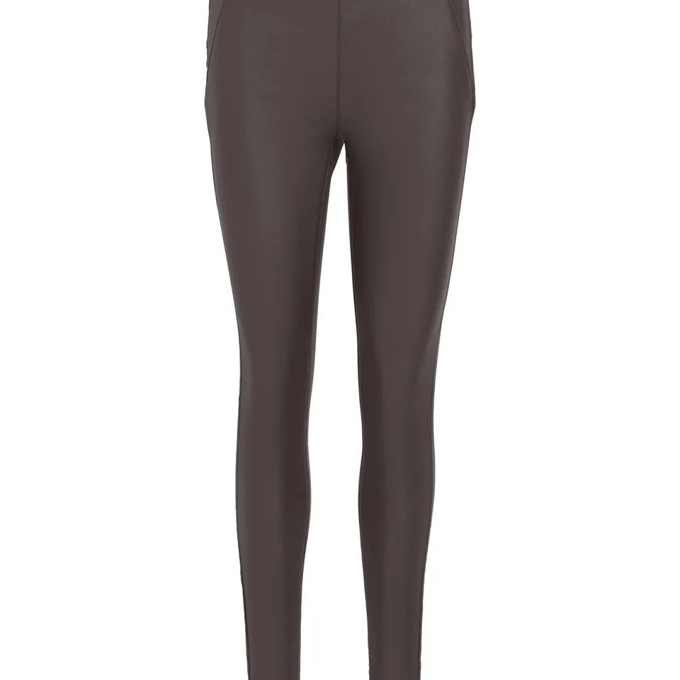 object-objbelle-legging-damen-coated-mid-waist-glitzer image 1