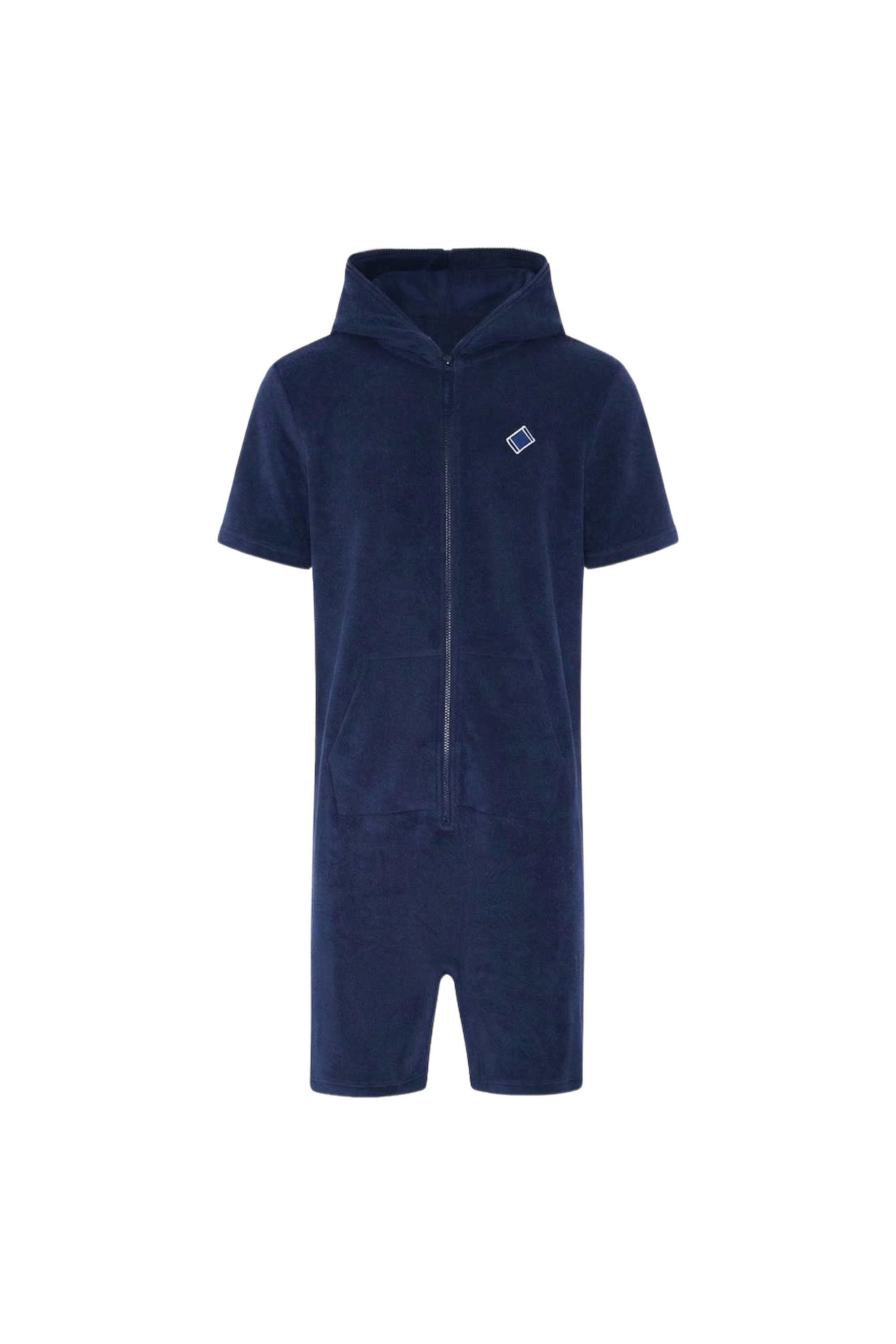 onepiece-towel-club-shortsleeve-jumpsuit-frottee-overall-navy image 1