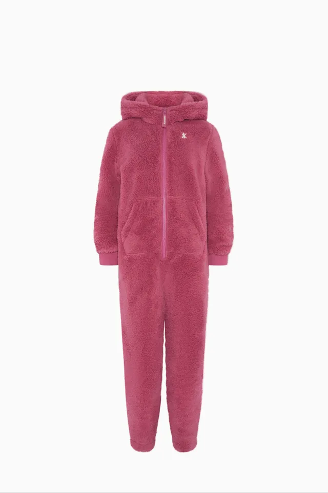 onepiece-puppy-kids-jumpsuit-kinder-overall-dunkelrosa image 1