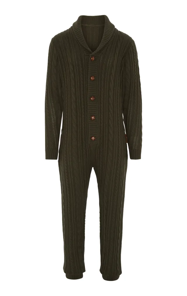 onepiece-chunky-cardigan-jumpsuit-overall-gr-n-strick image 1