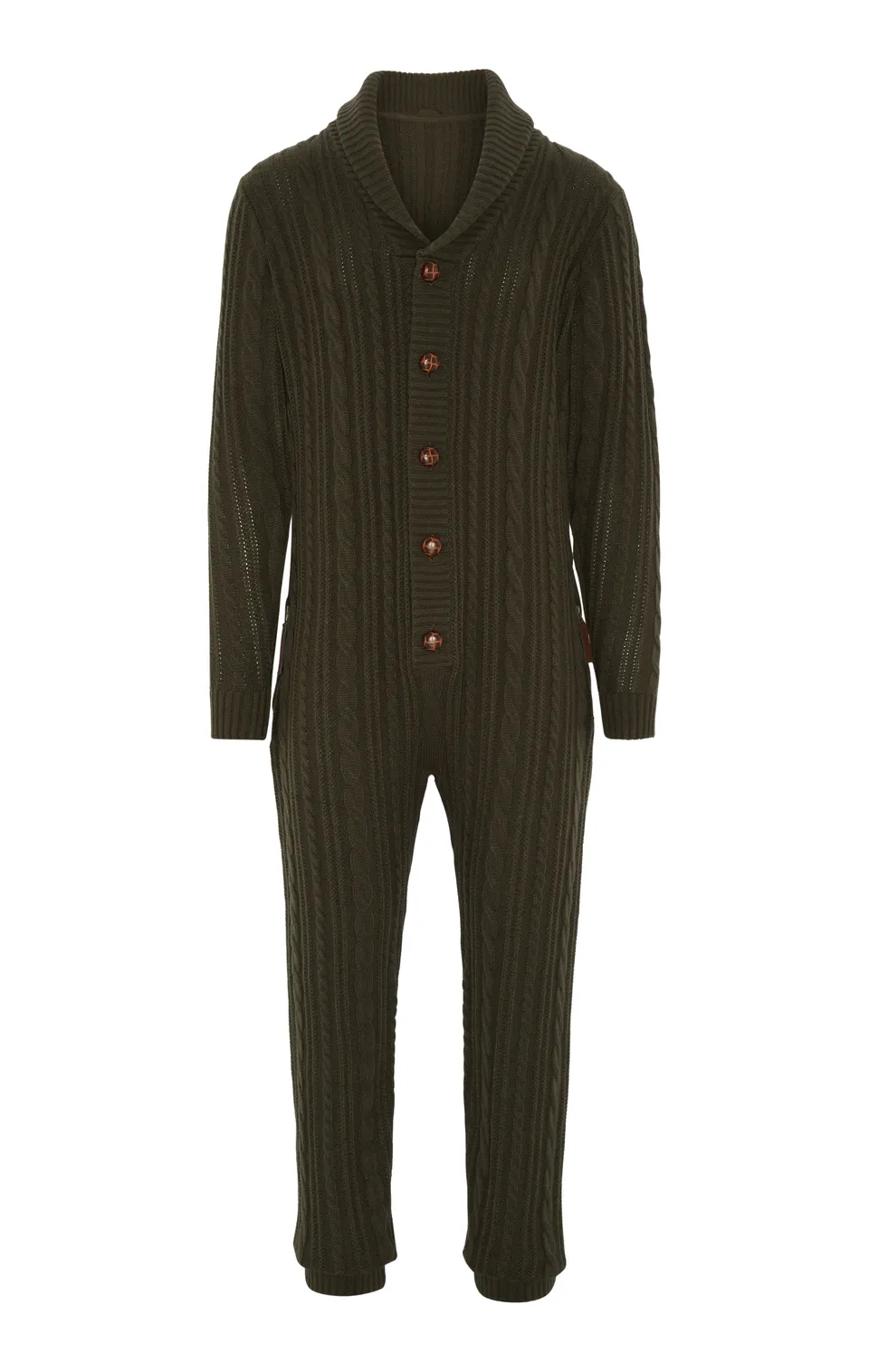 onepiece-chunky-cardigan-jumpsuit-overall-gr-n-strick image 1
