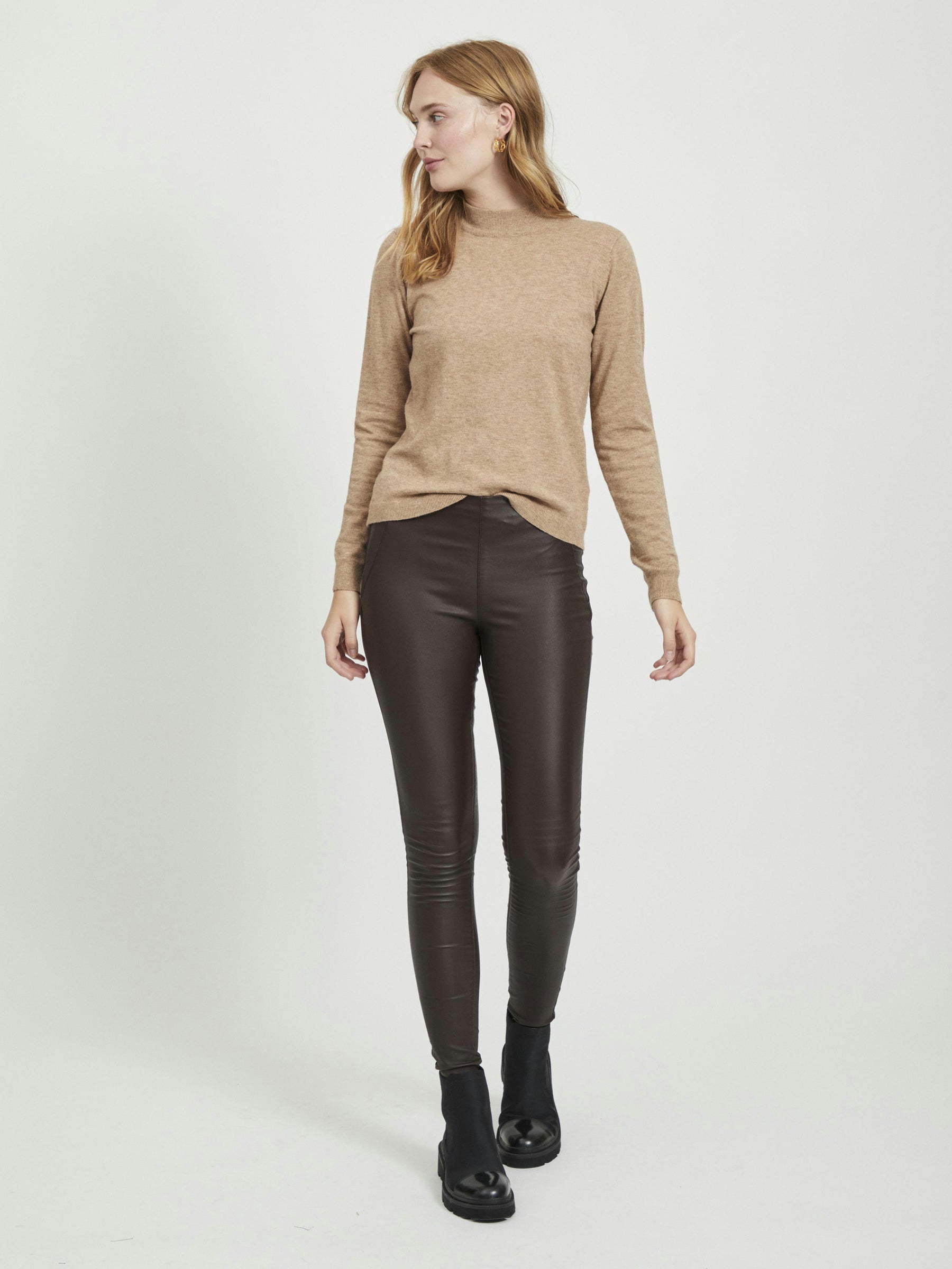 object-leggings-damen-coated-slim-glitzer-mid-waist image 5