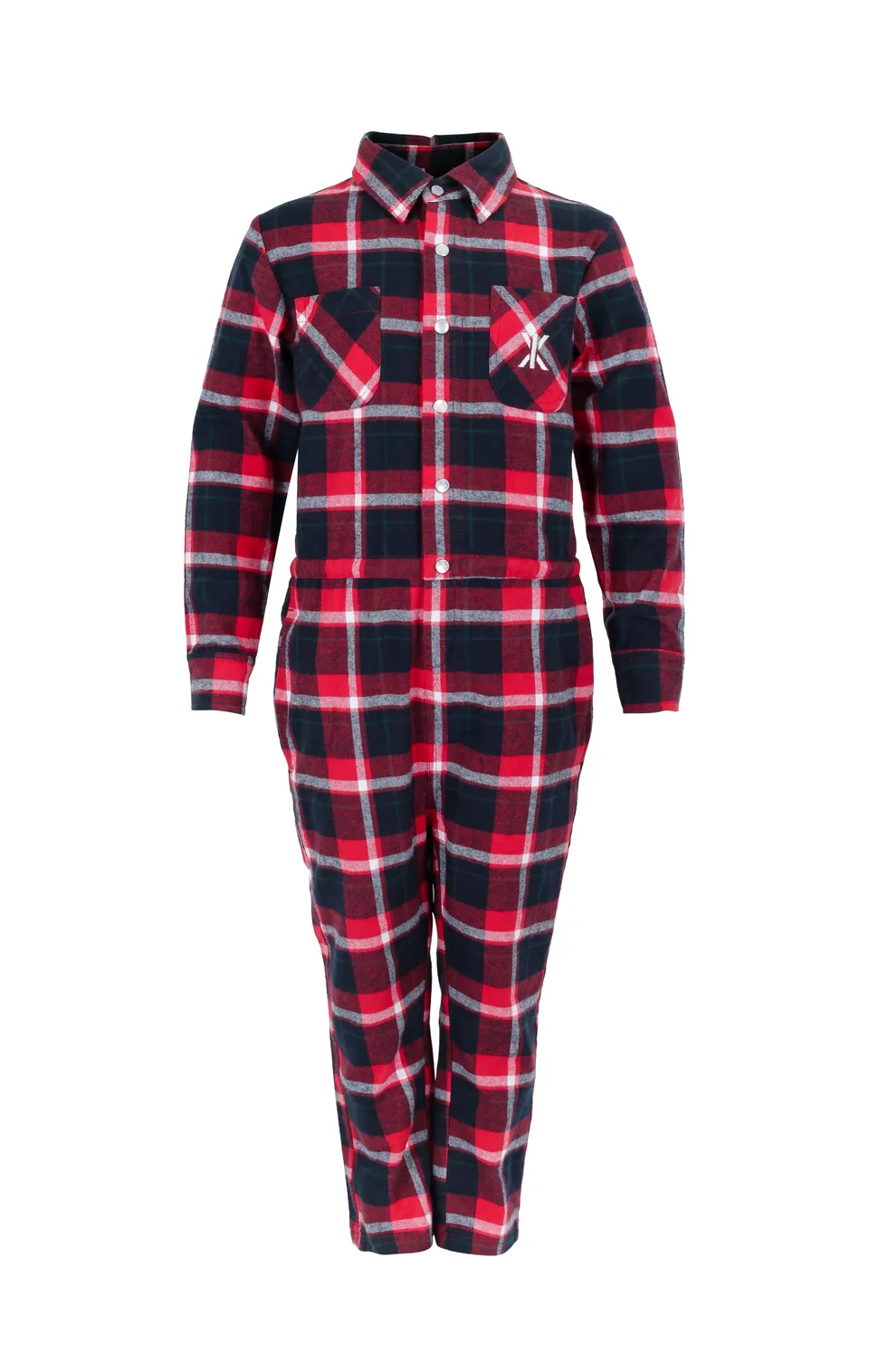 onepiece-check-kids-jumpsuit-overall-rot-schwarz-karo image 1