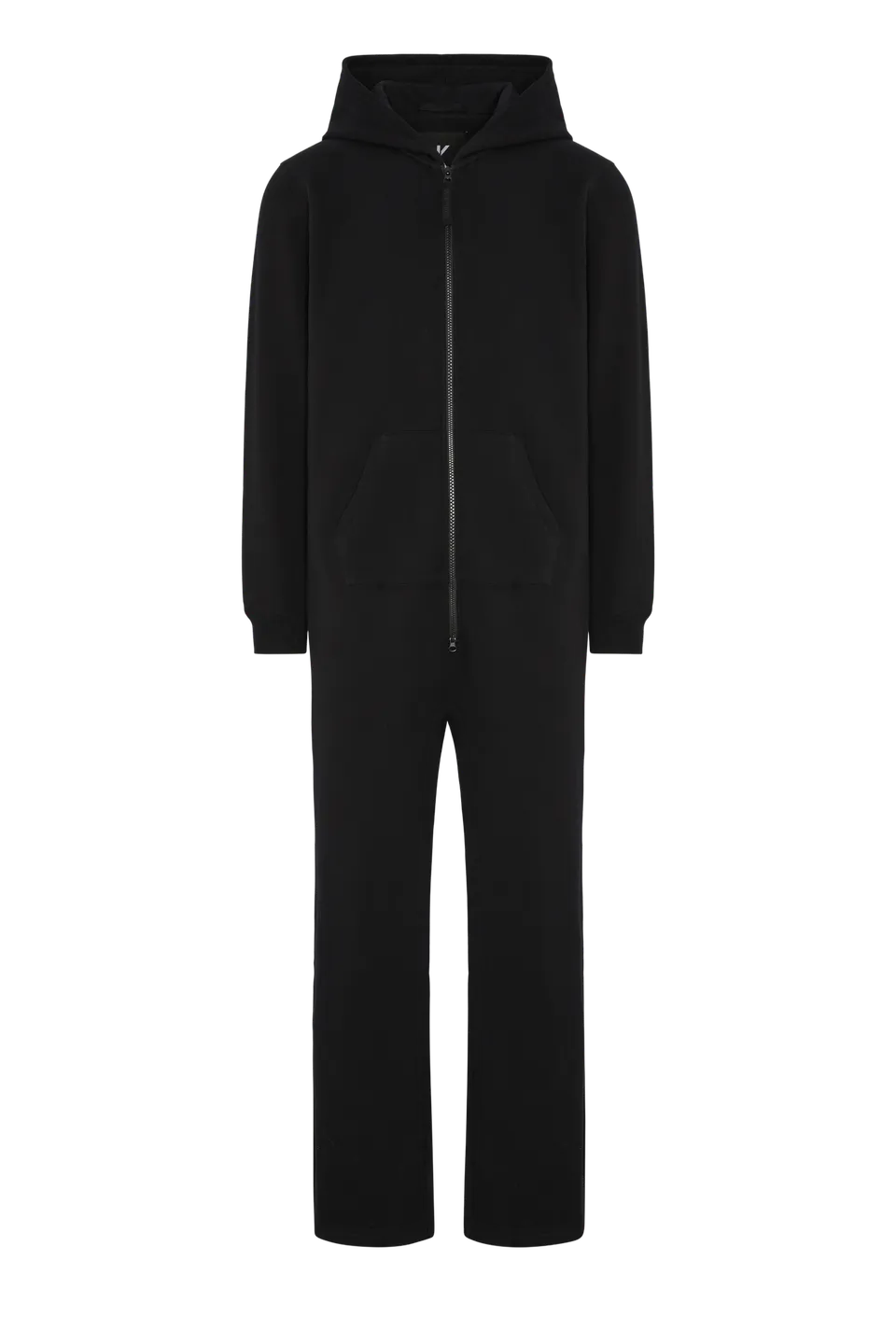 onepiece-straight-leg-jogger-jumpsuit-damen-schwarz-baumwolle image 1