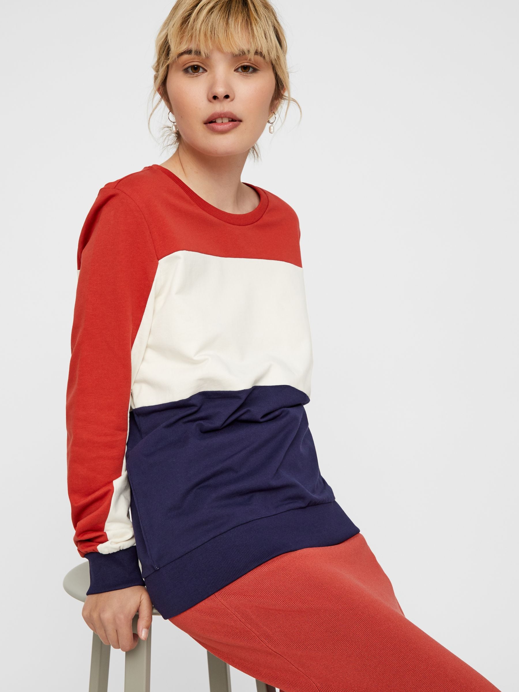 noisy-may-colour-block-sweatshirt-baumwolle-loose-fit image 6