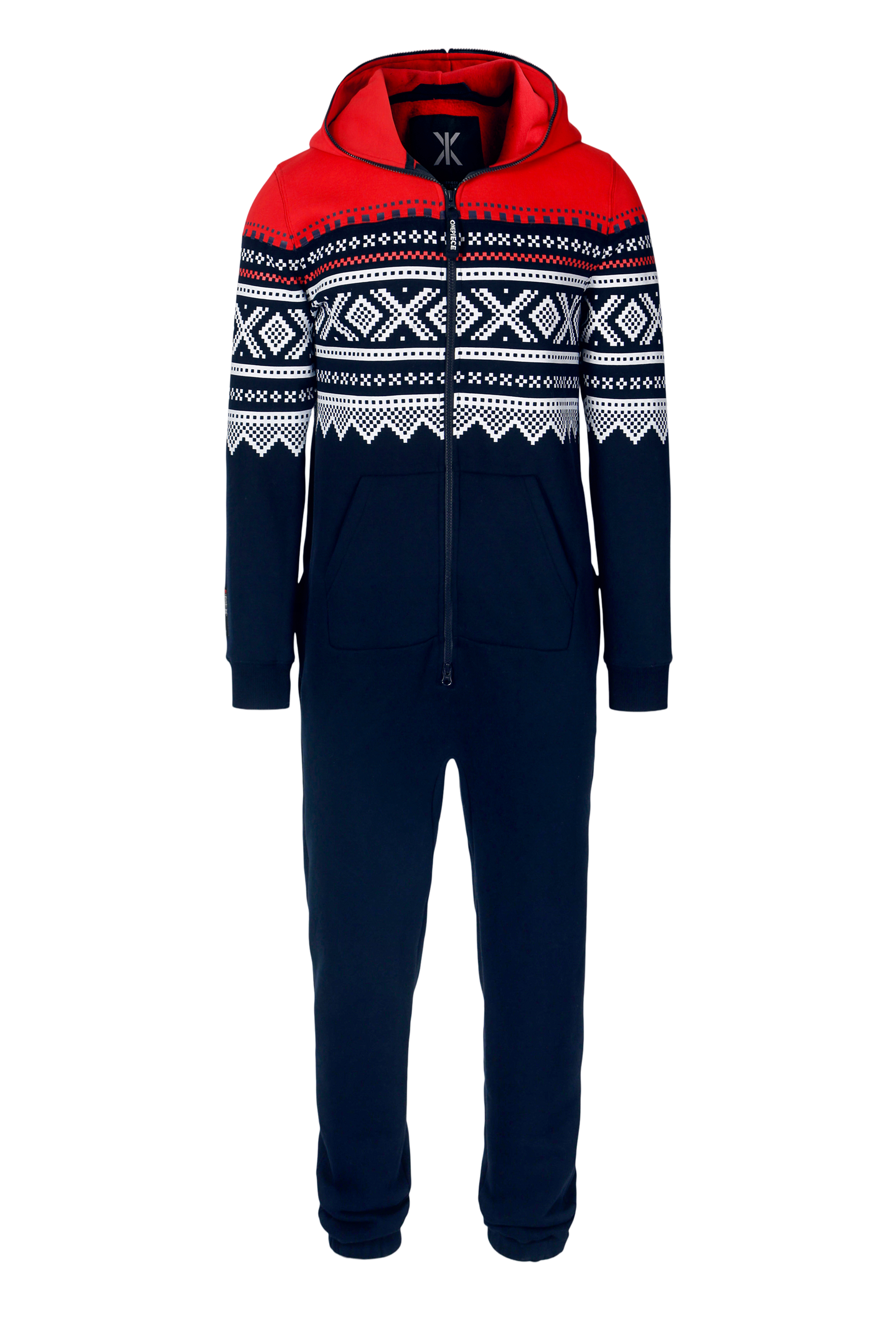 onepiece-marius-onesie-navy-mit-norweger-muster image 1