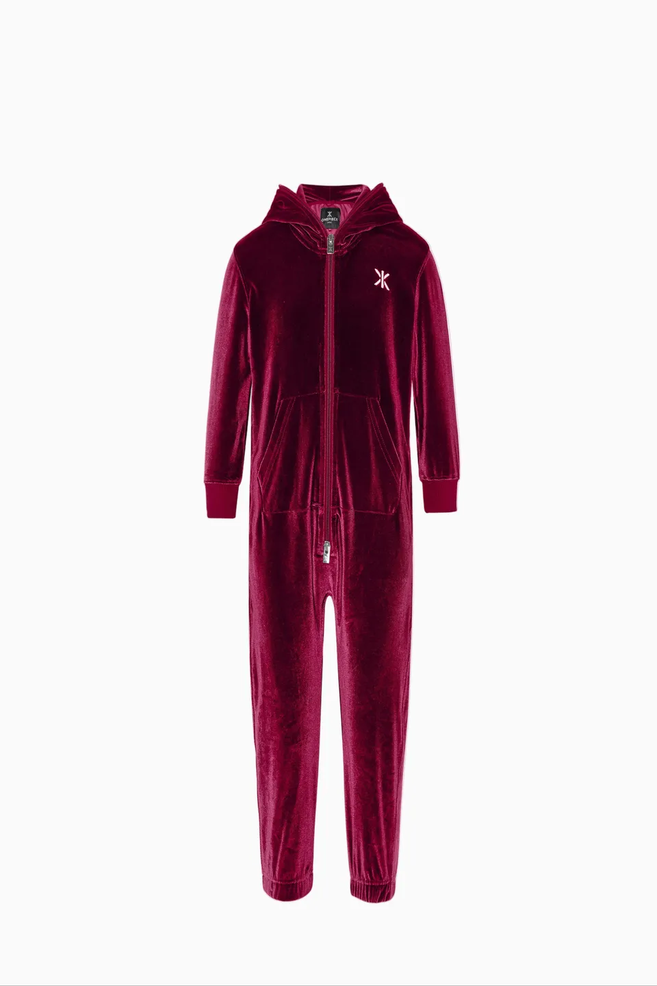 onepiece-original-velour-kids-jumpsuit-kinder-rot-velour image 1