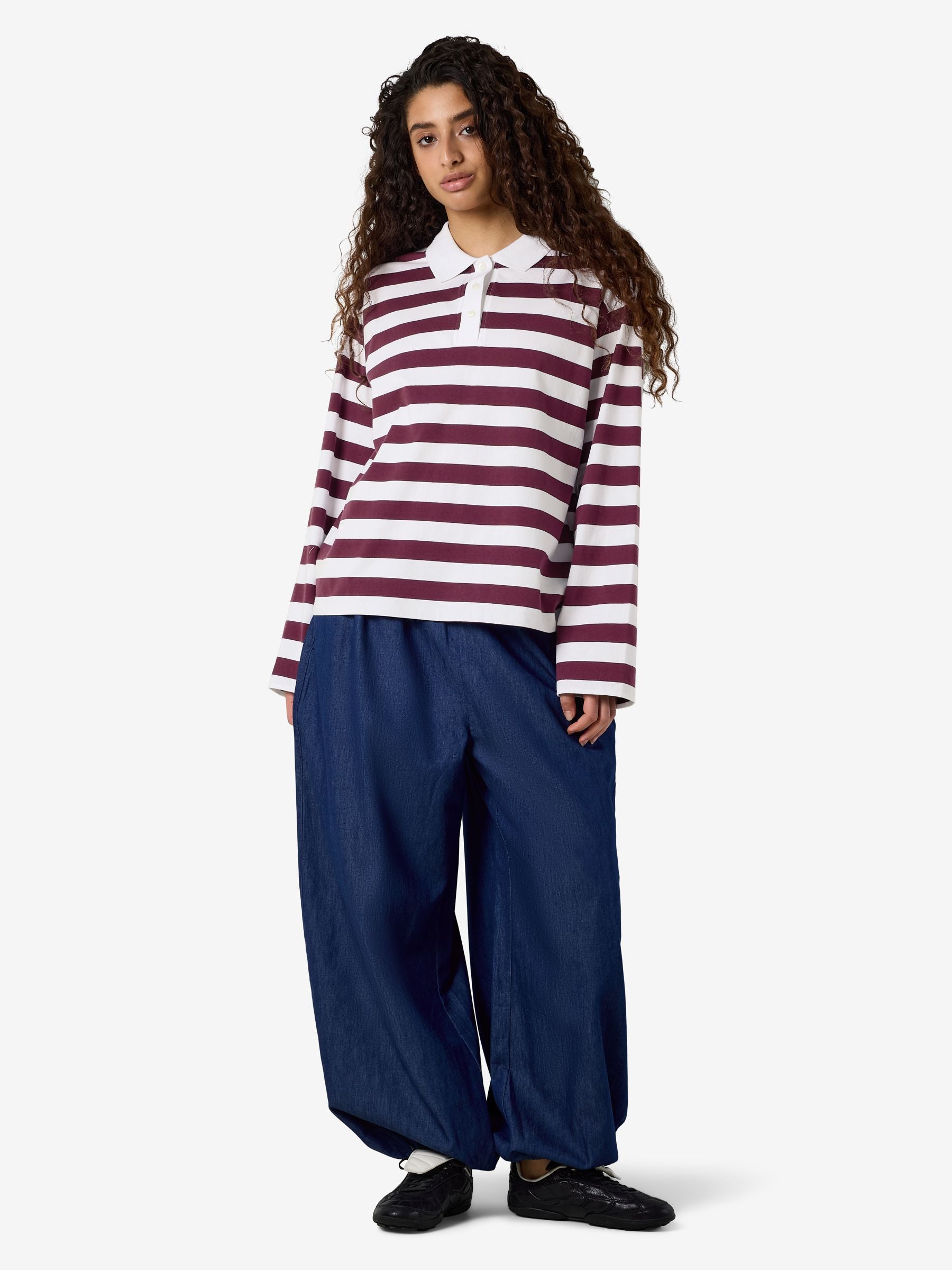 noisy-may-polo-langarmshirt-polokragen-relaxed-fit image 3