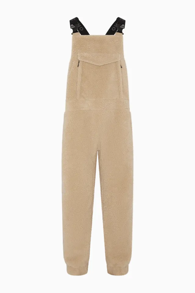 onepiece-bear-with-me-overall-damen-light-brown-sherpa image 1