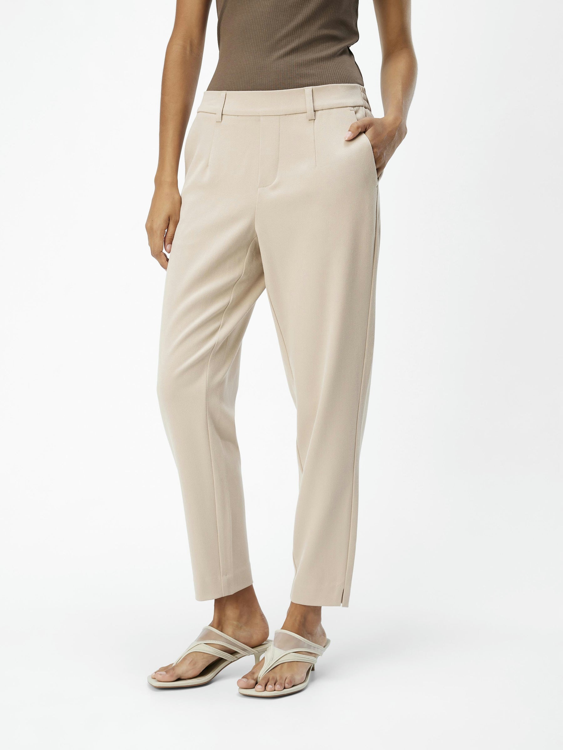 object-objilisa-cropped-hose-slim-fit-bundfalte image 2