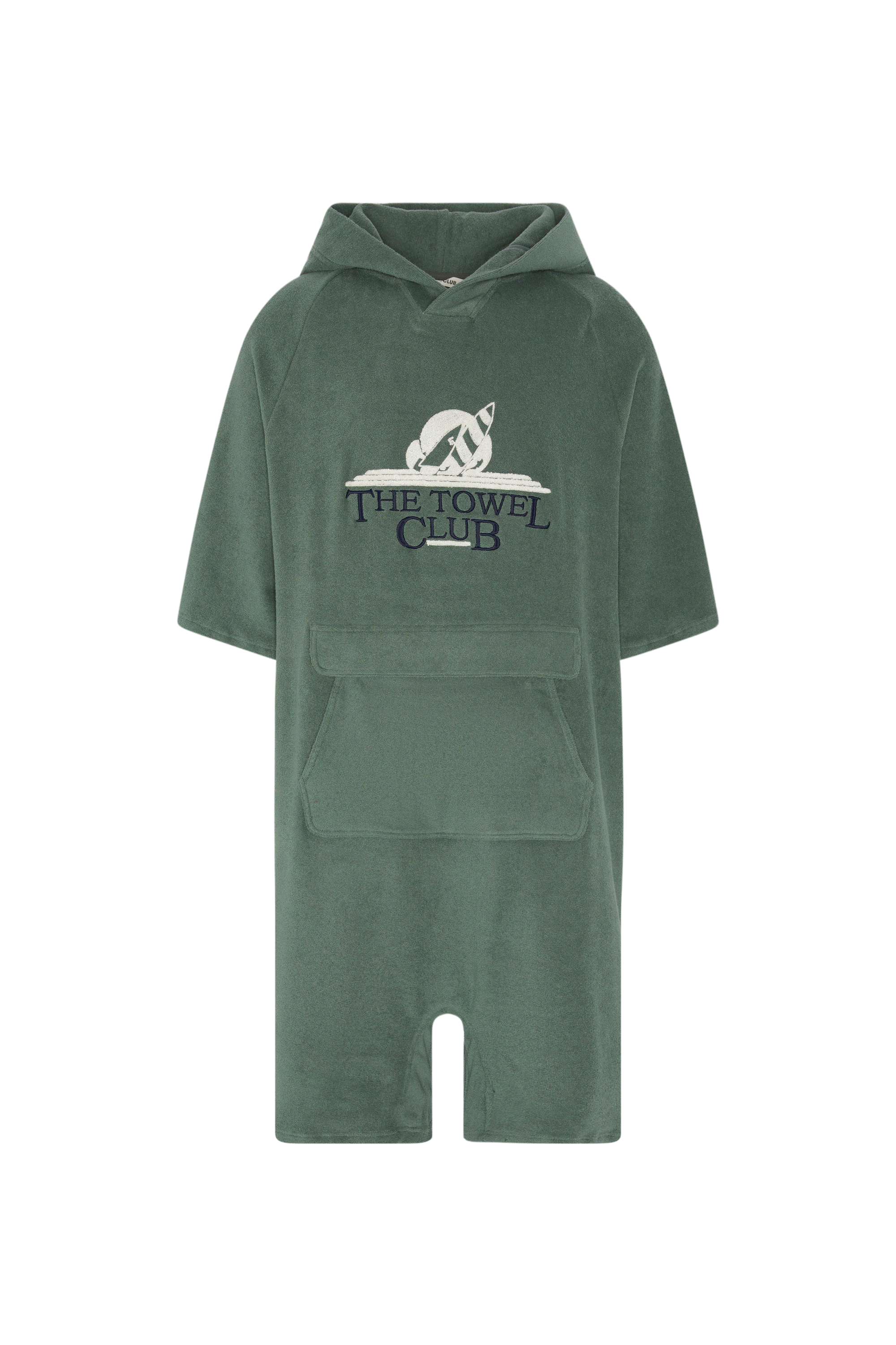 onepiece-towel-club-poncho-short-jumpsuit-dusty-green image 1