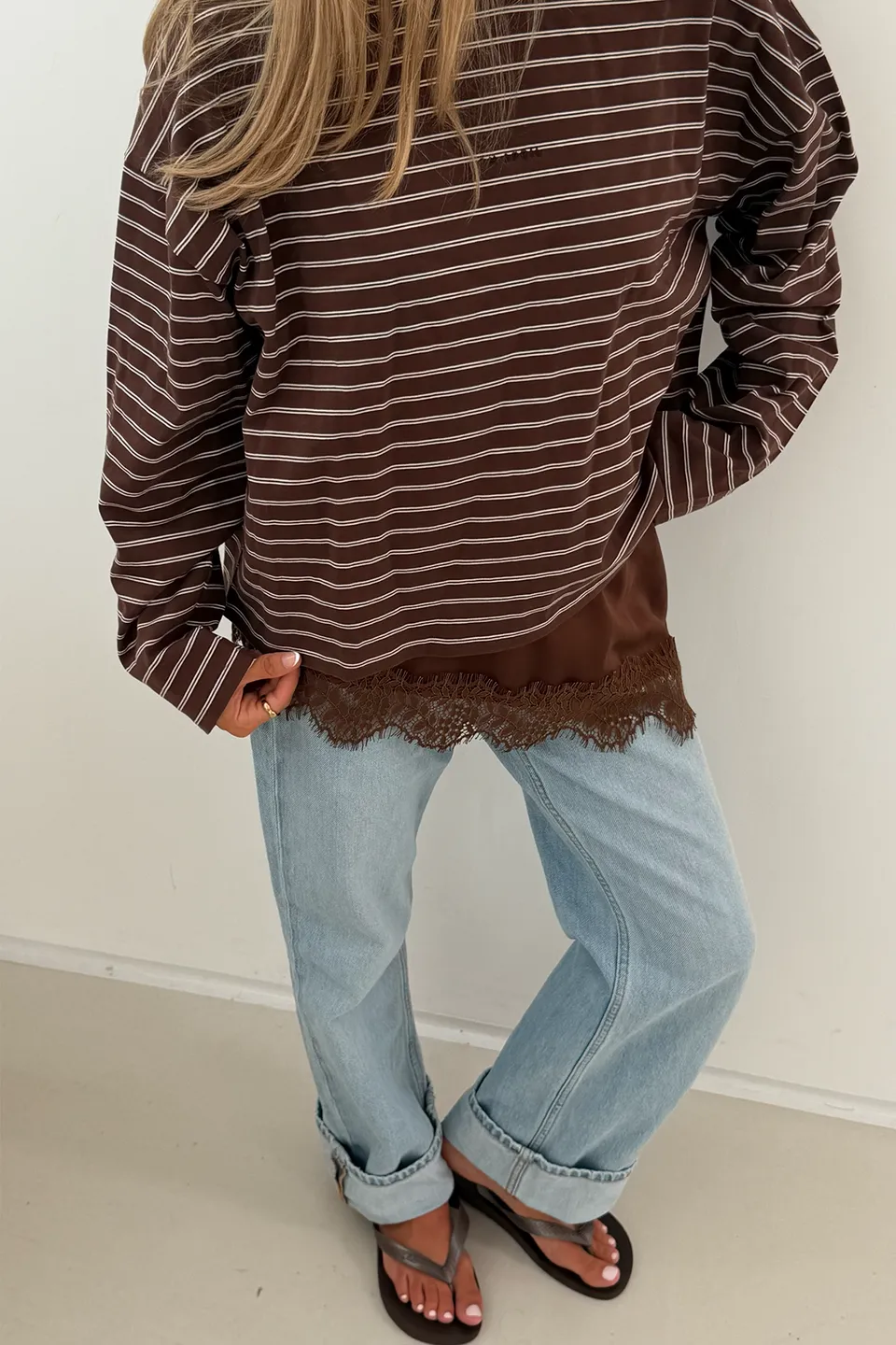 oh-april-regular-longsleeve-dark-brown-stripe-baumwolle image 1