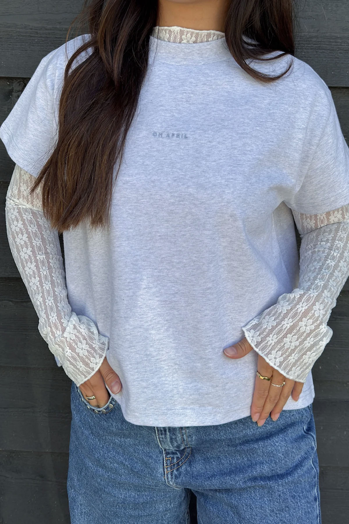 oh-april-ella-boxy-t-shirt-grey-melange-print image 4