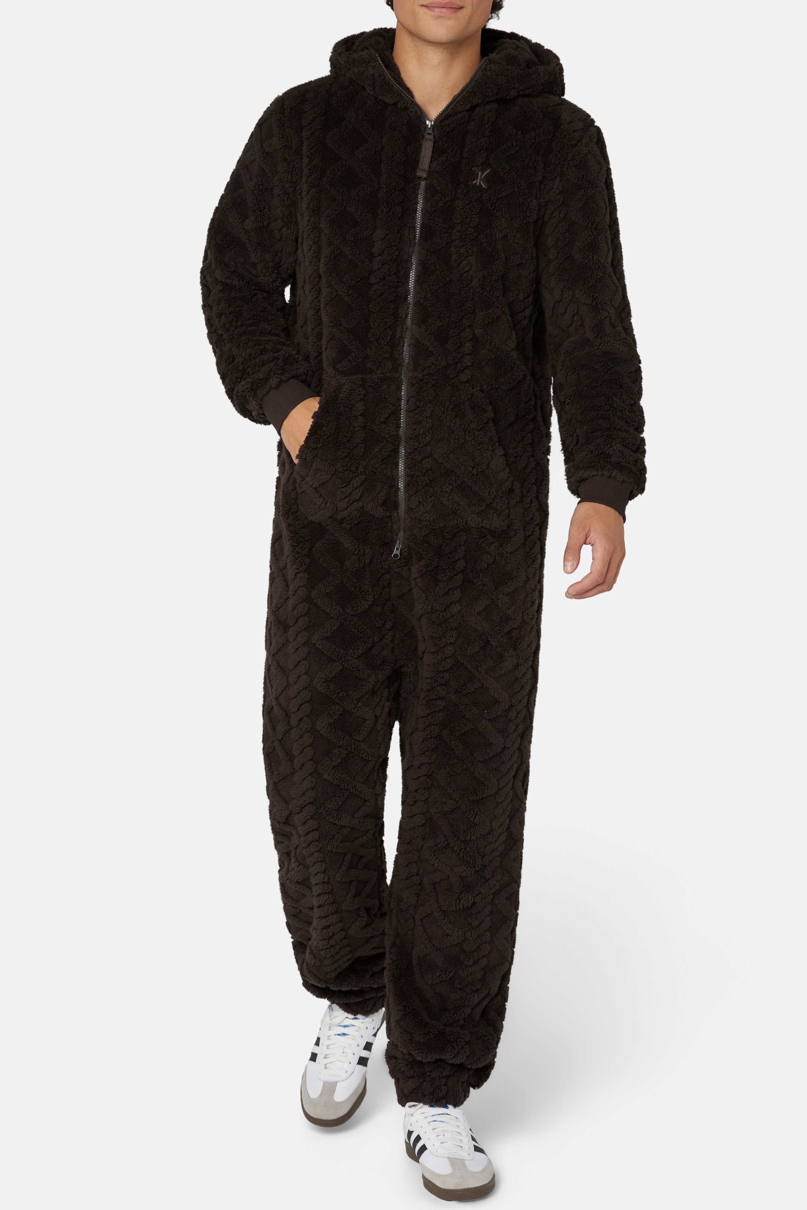 onepiece-puppy-cable-jumpsuit-overall-dunkelbraun-damen image 2