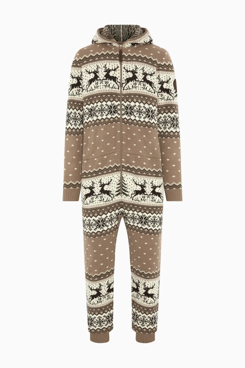 onepiece-holidays-are-coming-jumpsuit-braun-warmer-damen-overall image 1