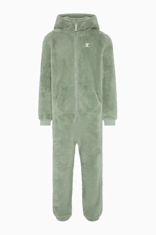 onepiece-puppy-jumpsuit-gr-n-fleece-warm image 1